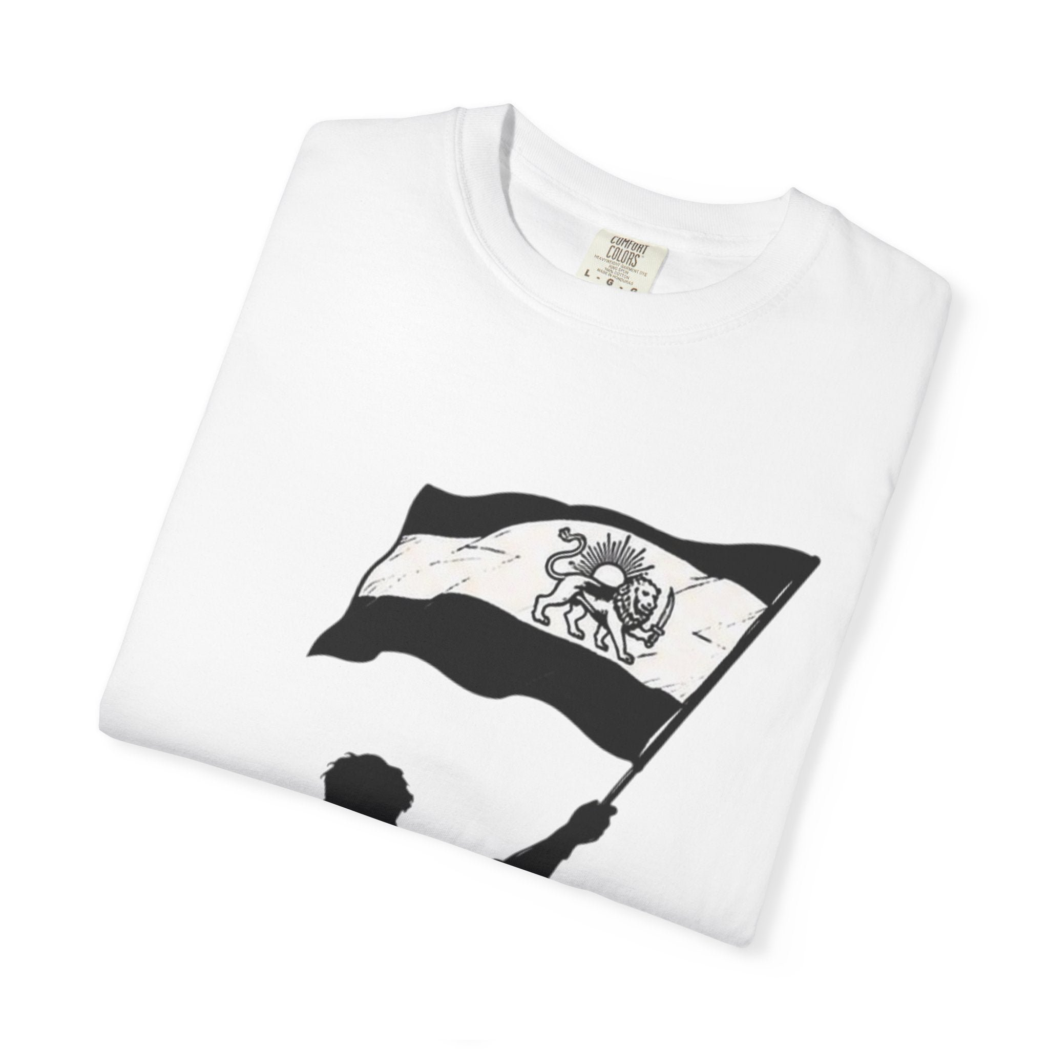 Lion Flag T-Shirt — Persian Lion Emblem Tee