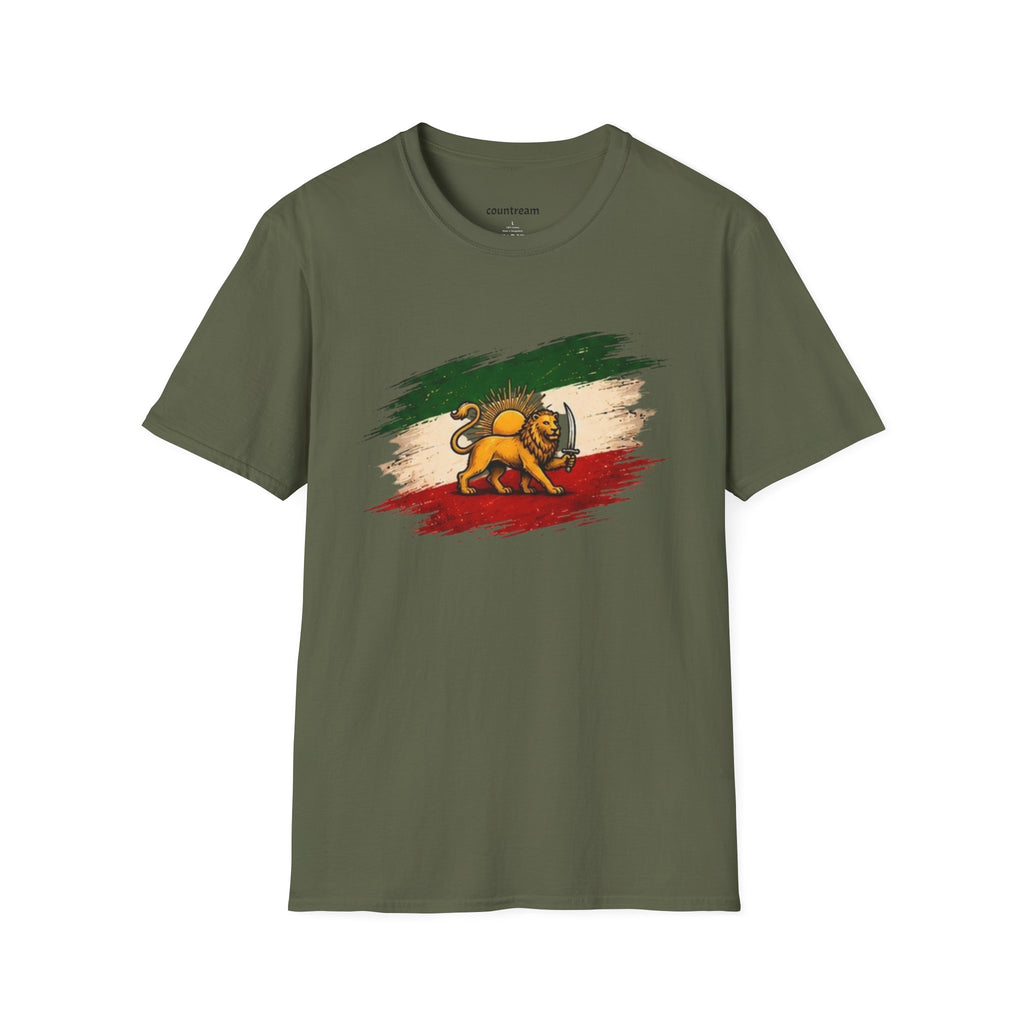 Lion of Judah Flag T-Shirt — Rastafarian Ethiopian Heritage Tee