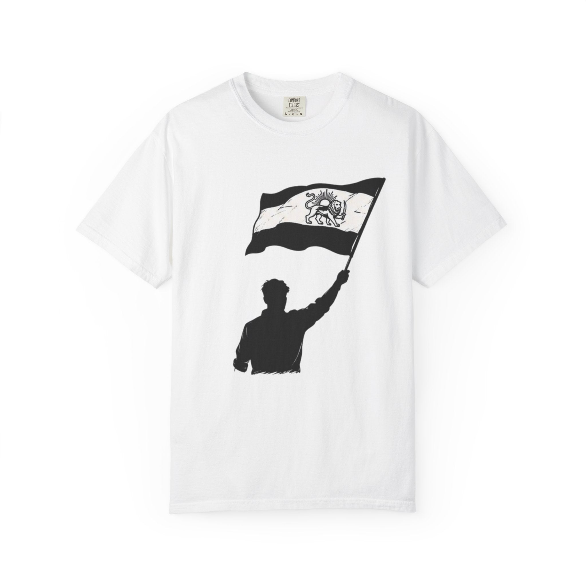 Lion Flag T-Shirt — Persian Lion Emblem Tee