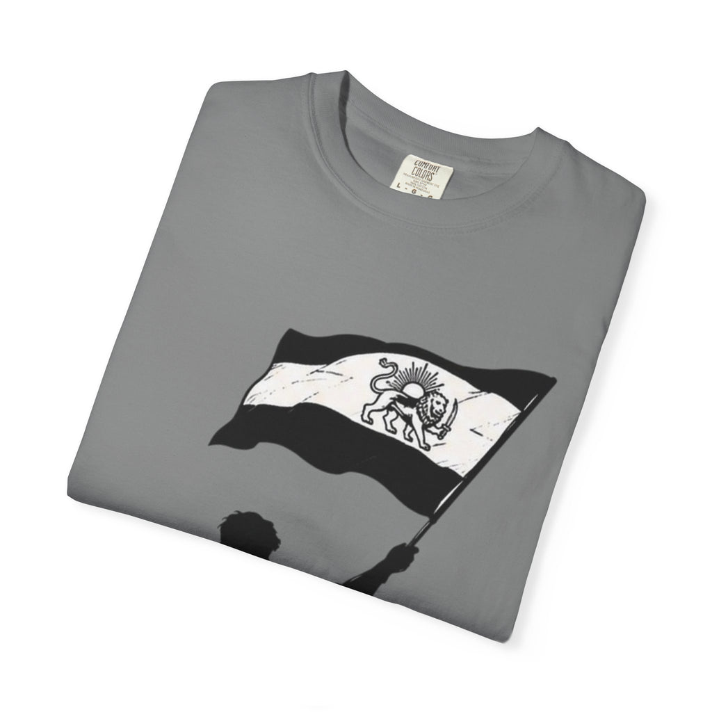 Lion Flag T-Shirt — Persian Lion Emblem Tee