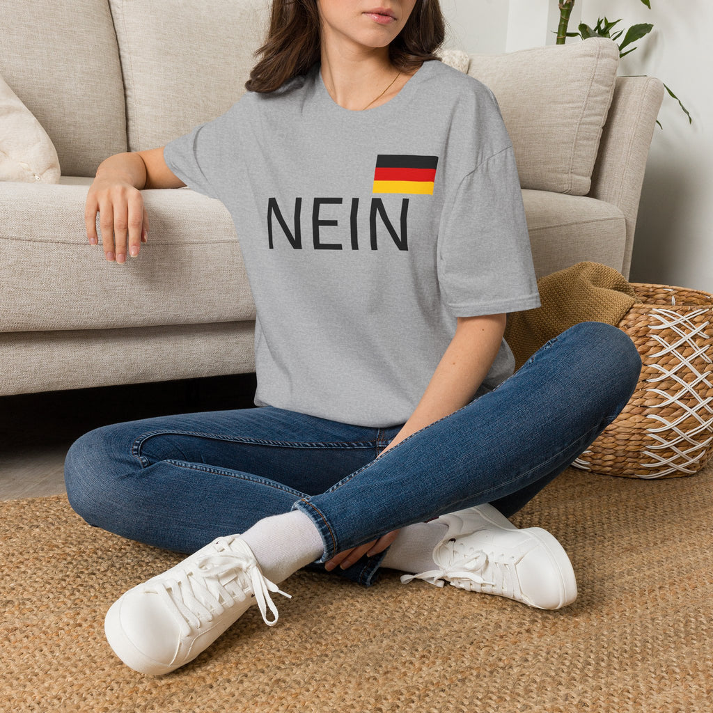 Nein T-Shirt with German Flag — Funny German Word Tee