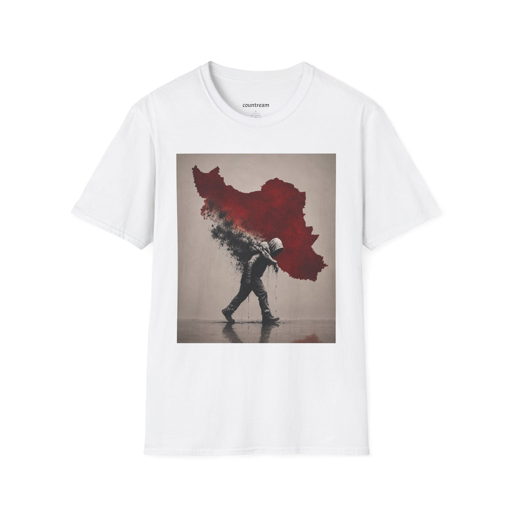 Lion Graphic T-Shirt — Regal Lion with Red Sun Art Print