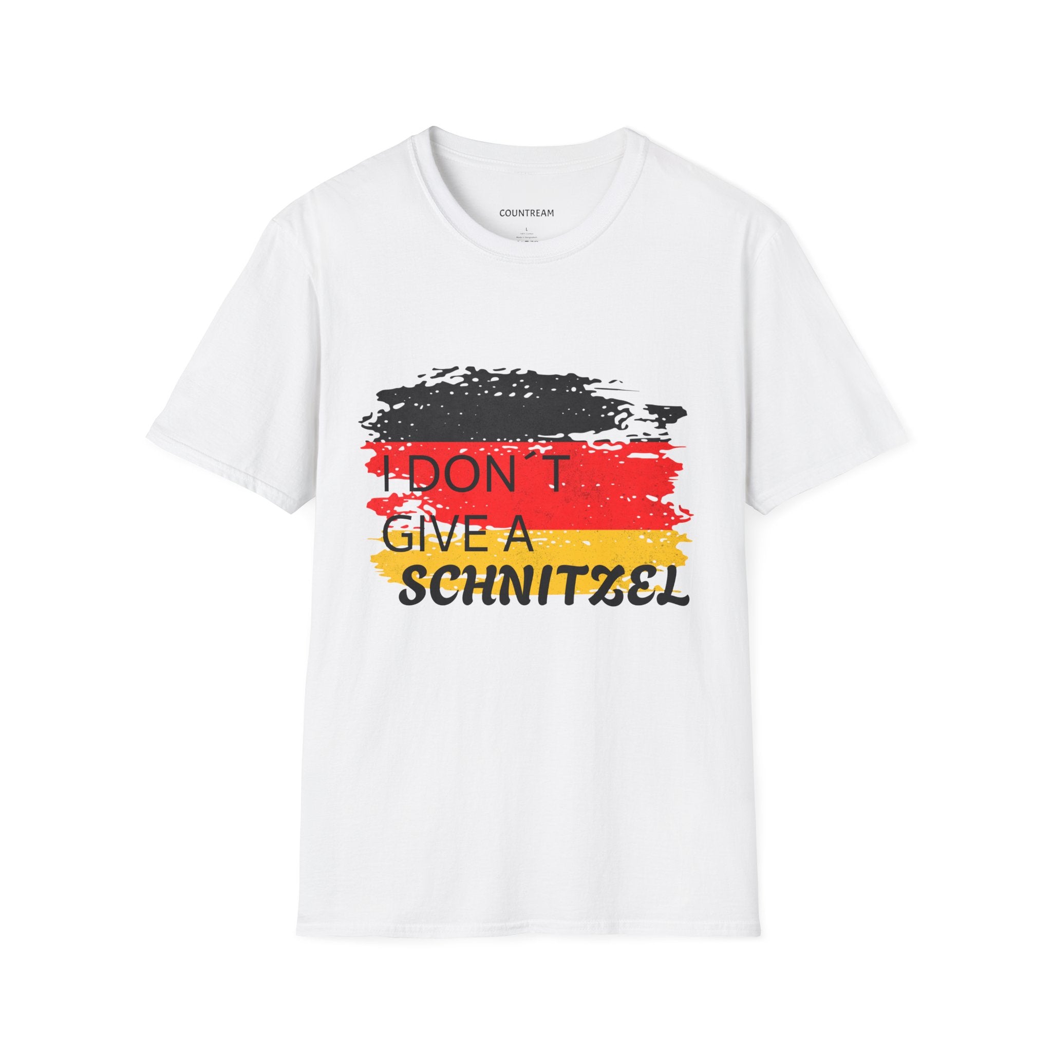 T‑Shirt — "I Don’t Give a Schnitzel" German Flag Graphic Tee