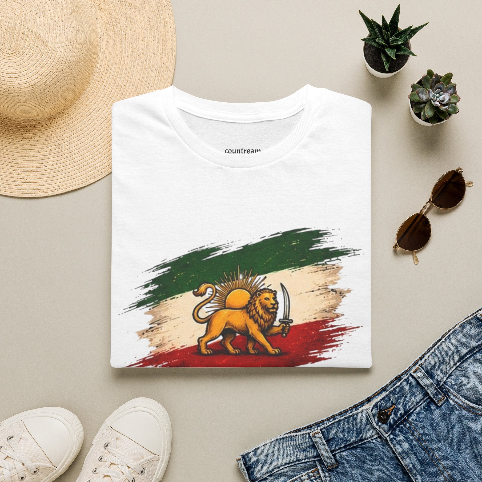 Lion of Judah Flag T-Shirt — Rastafarian Ethiopian Heritage Tee