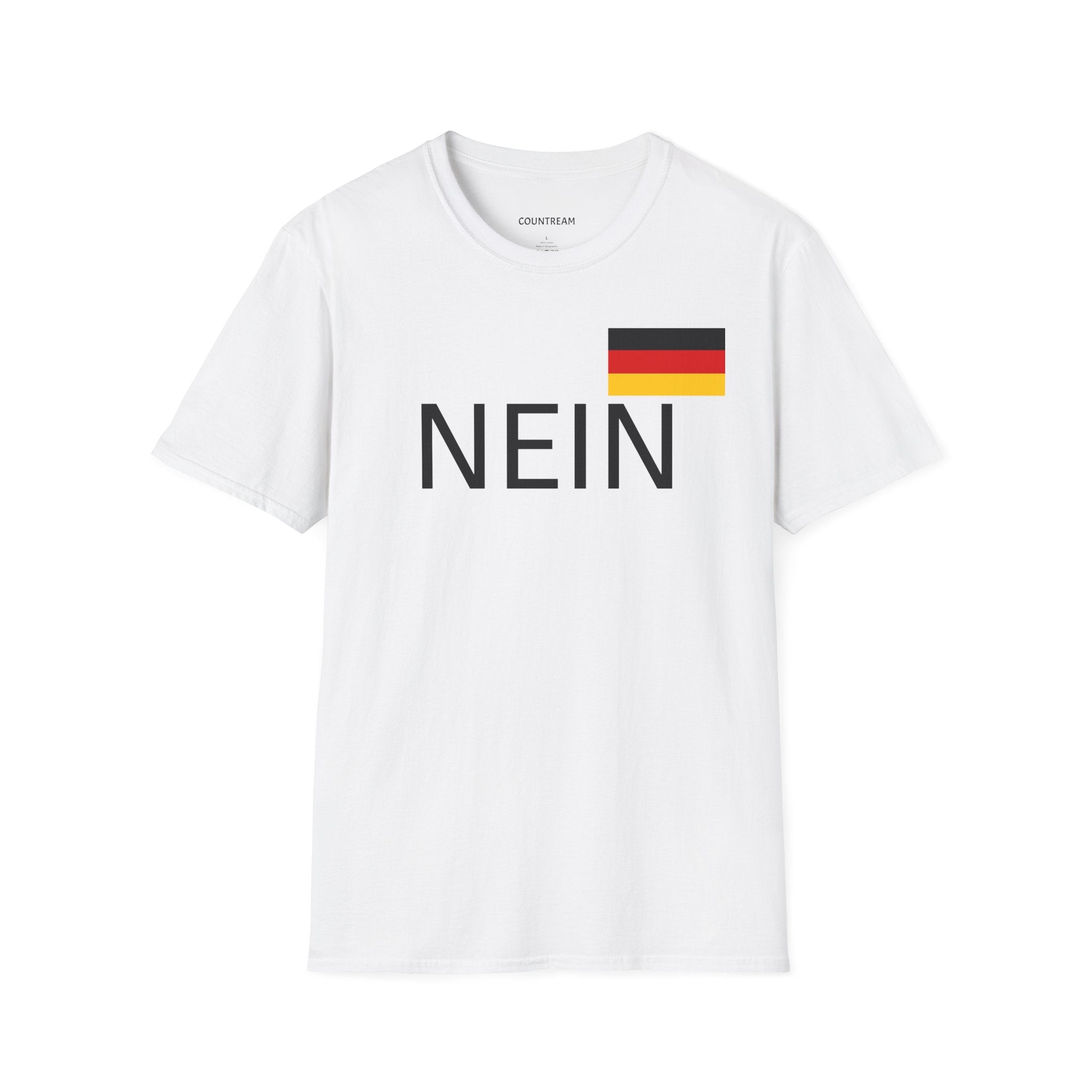 Nein T-Shirt with German Flag — Funny German Word Tee