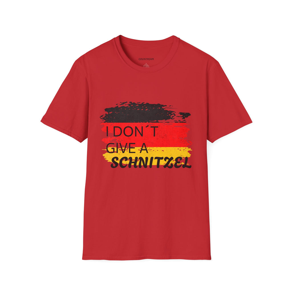 T‑Shirt — "I Don’t Give a Schnitzel" German Flag Graphic Tee