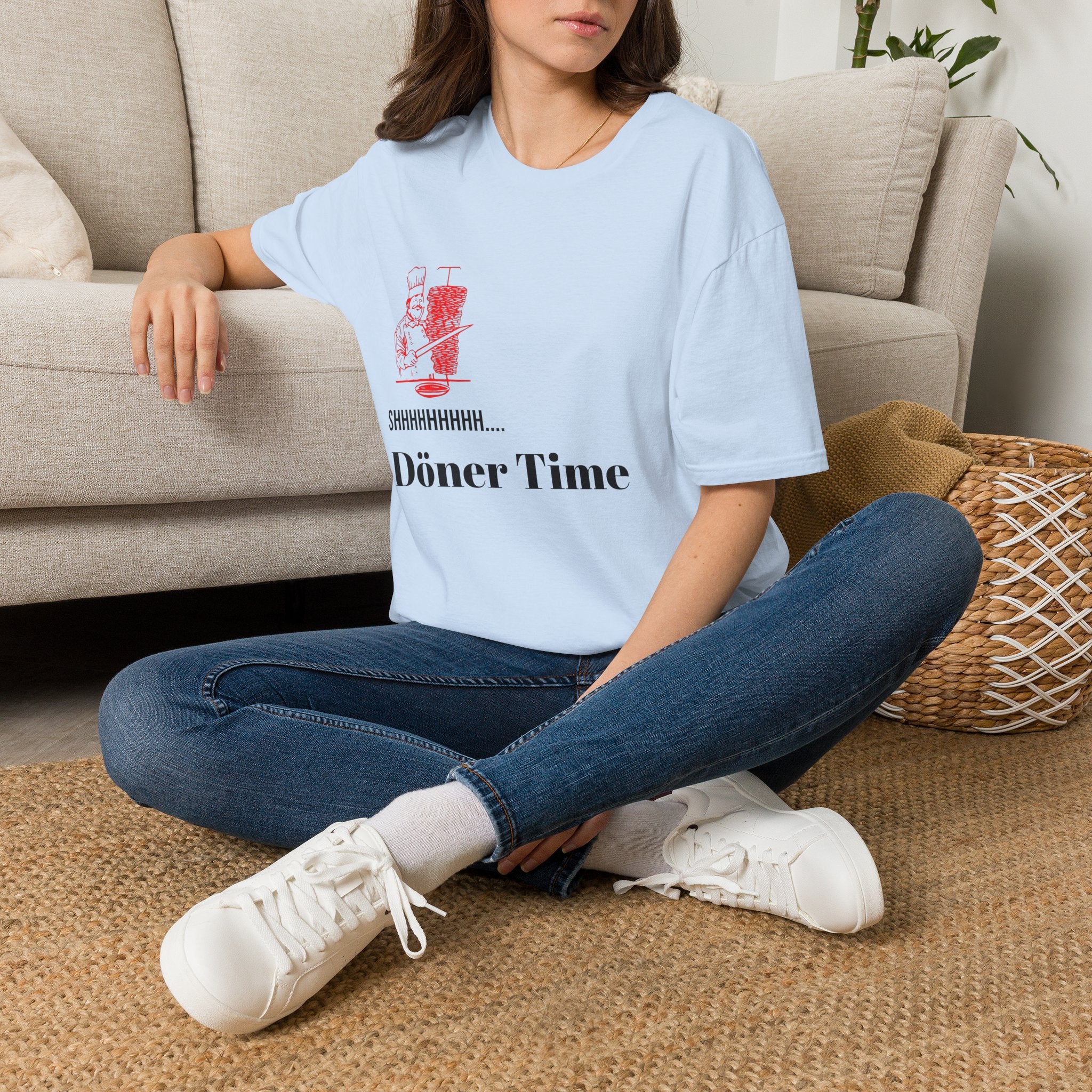 Doner Time T‑Shirt – Funny Shawarma Chef 'Shhhhhhhh...' Graphic Tee