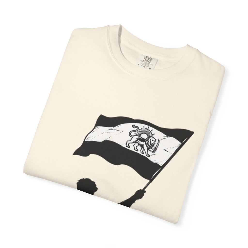 Lion Flag T-Shirt — Persian Lion Emblem Tee