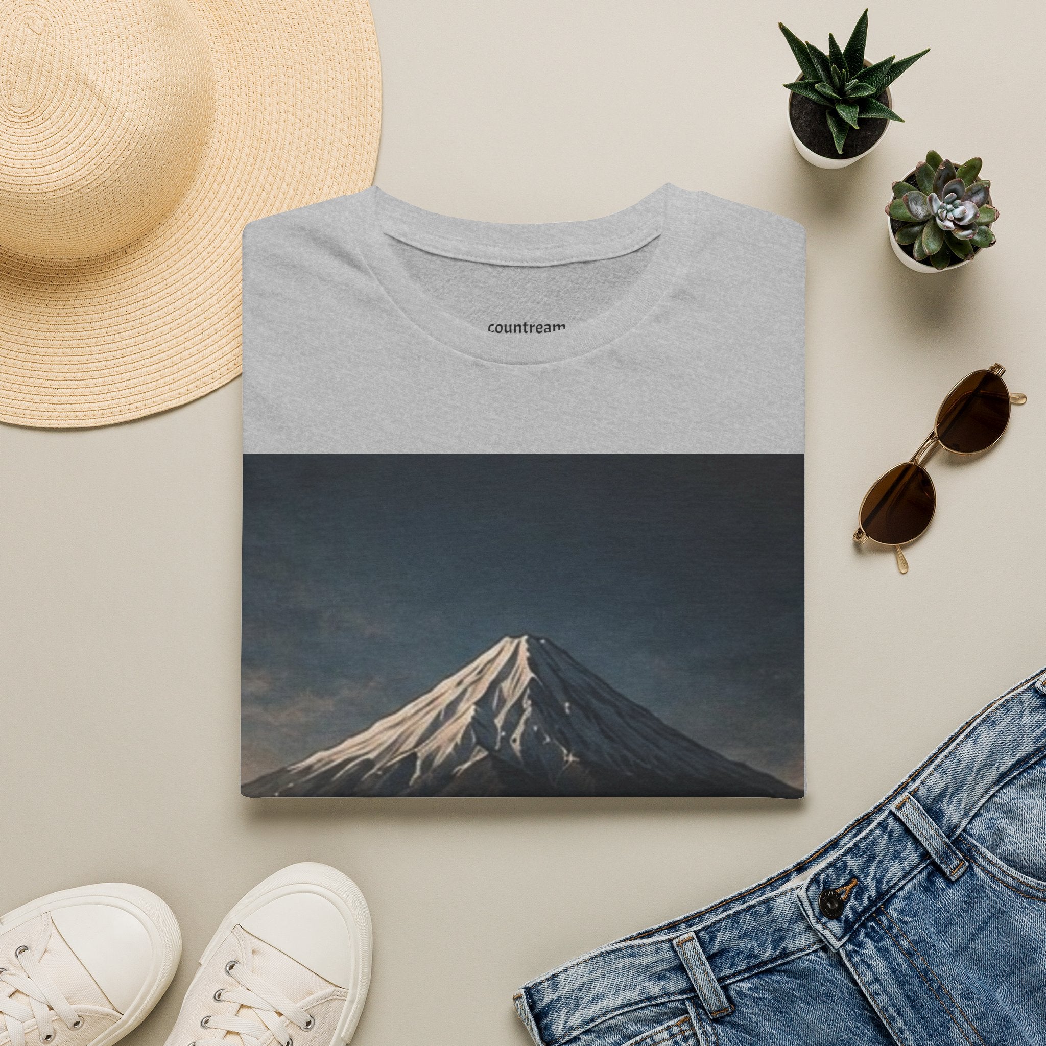 Mountain Landscape T‑Shirt — '8-9 January' Scenic Print