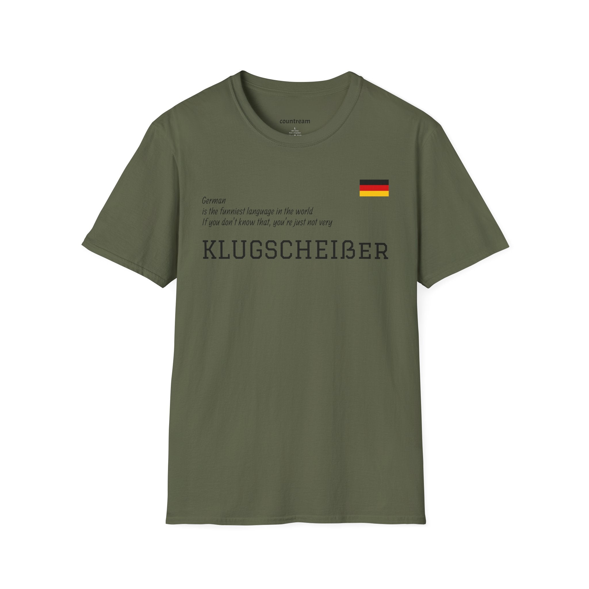 T-Shirt — 'KLUGSCHEIßER' German Flag Graphic Tee