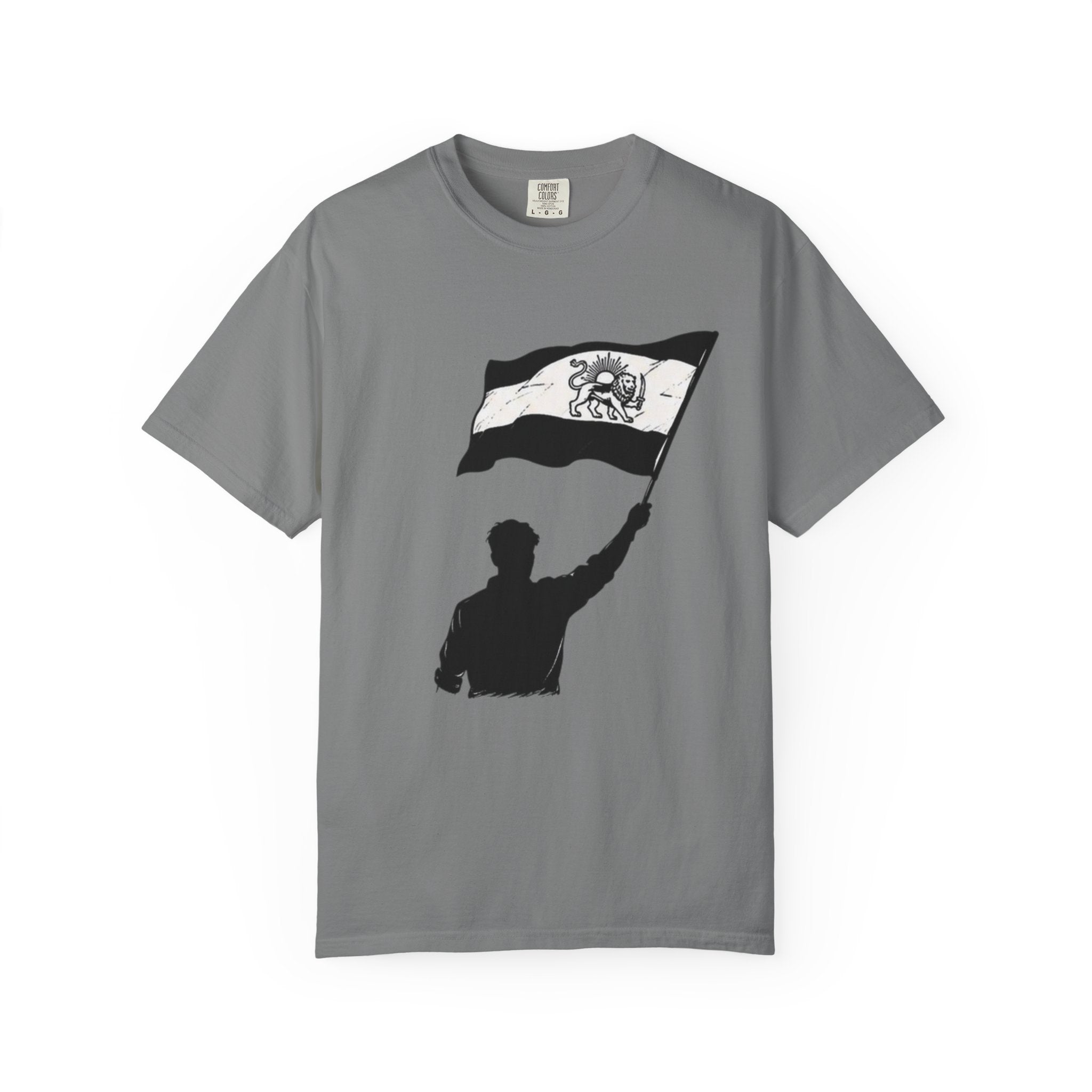 Lion Flag T-Shirt — Persian Lion Emblem Tee