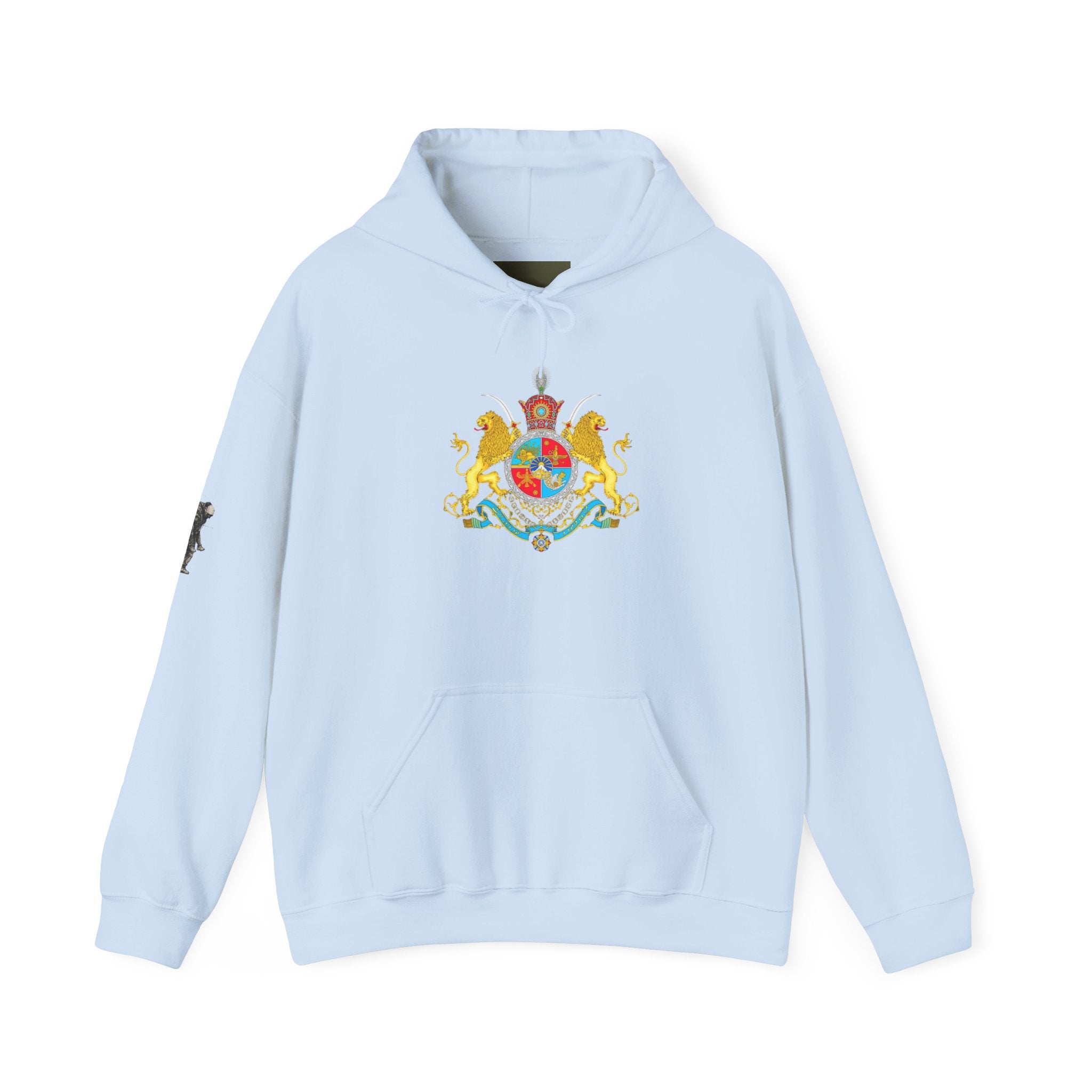 Persian Crest Hoodie – Iran Map & Lion Emblem Pullover