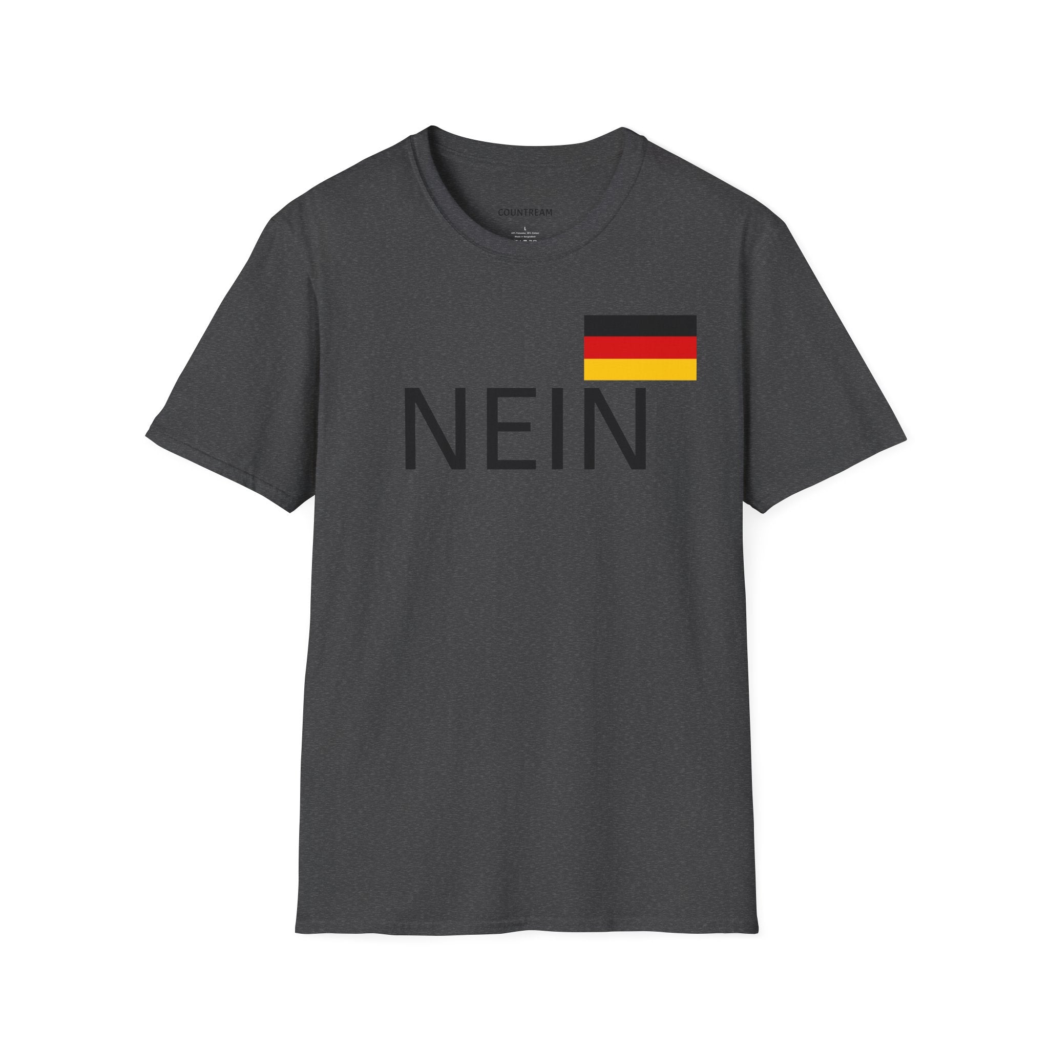 Nein T-Shirt with German Flag — Funny German Word Tee