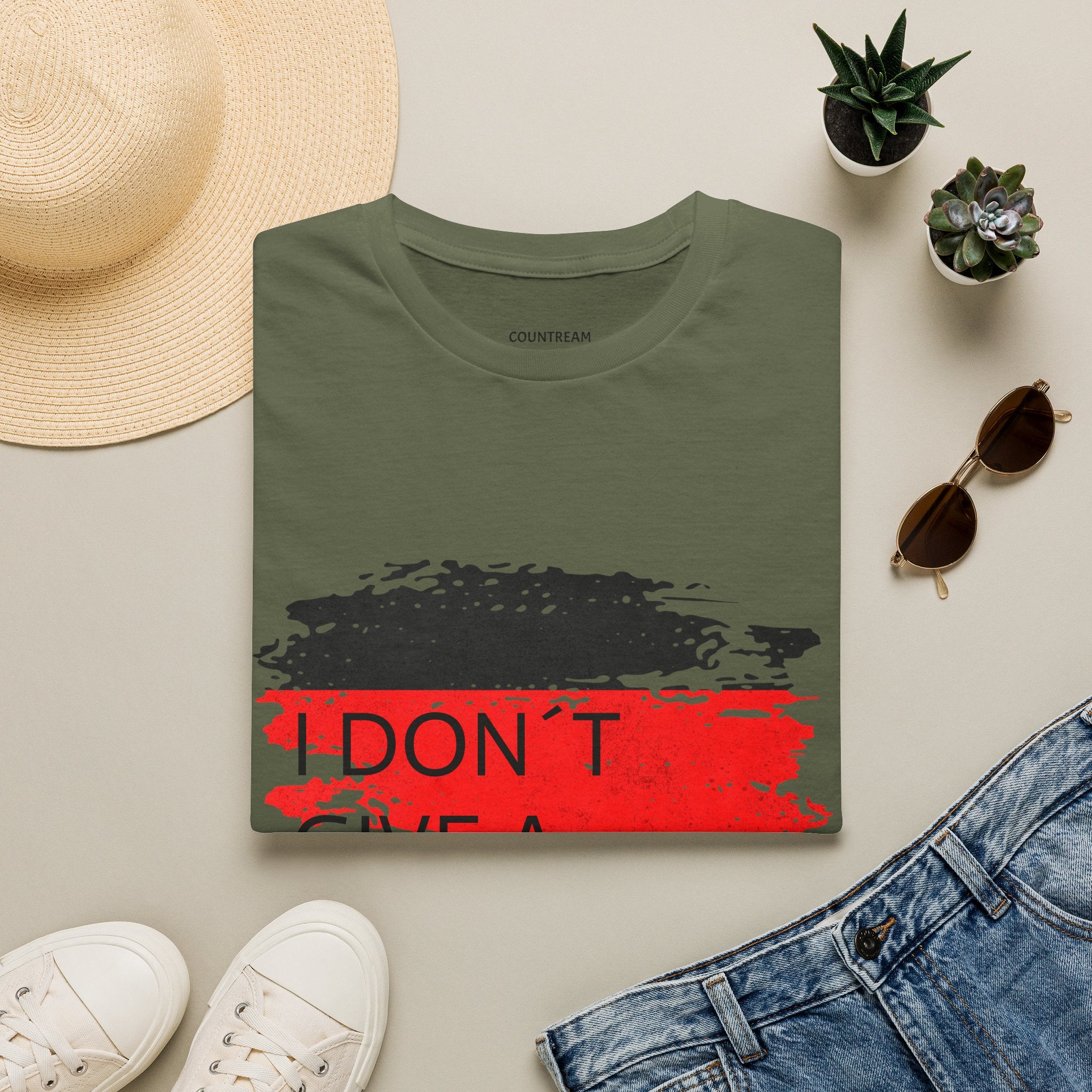 T‑Shirt — "I Don’t Give a Schnitzel" German Flag Graphic Tee