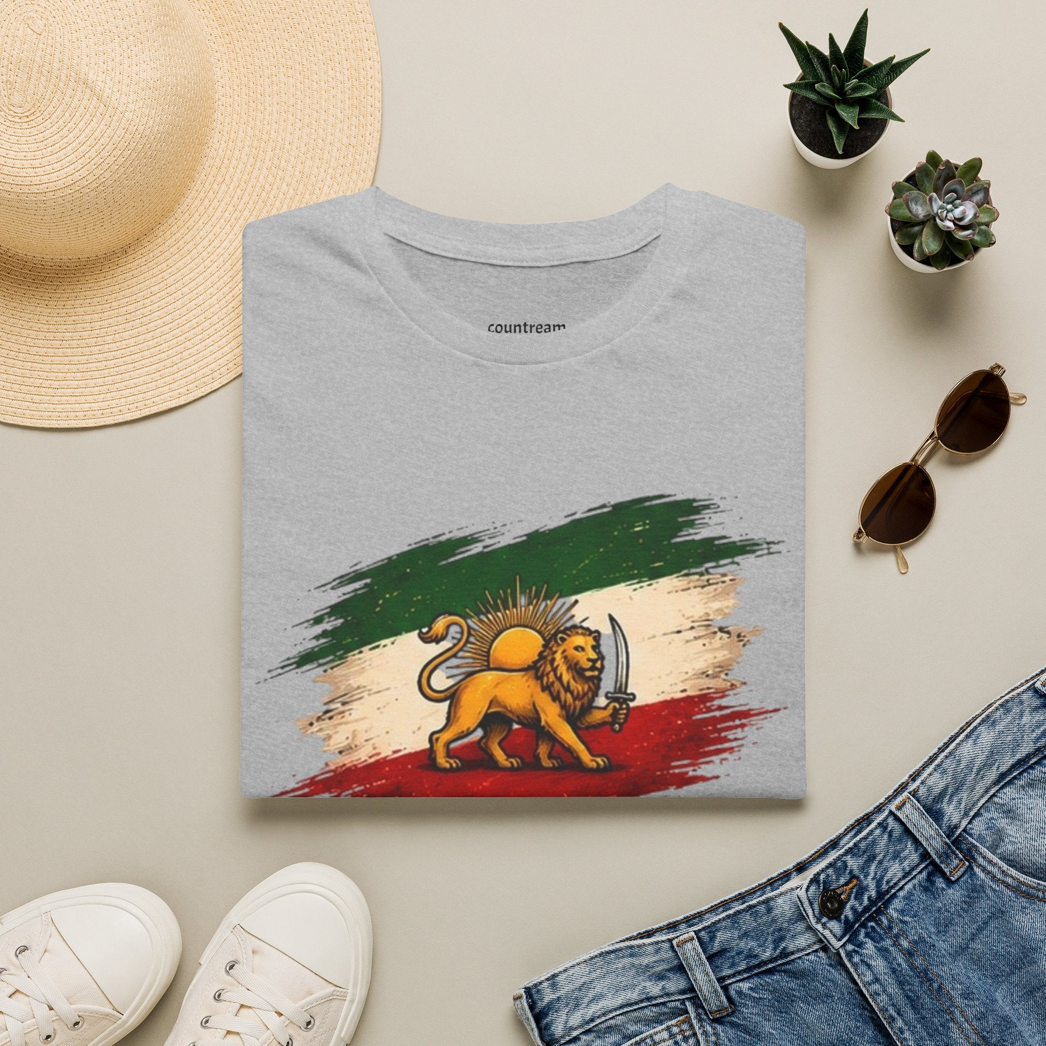 Lion of Judah Flag T-Shirt — Rastafarian Ethiopian Heritage Tee