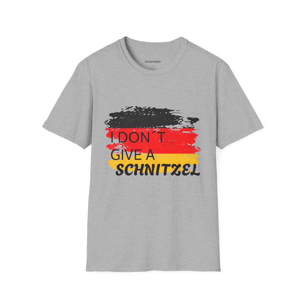 T‑Shirt — "I Don’t Give a Schnitzel" German Flag Graphic Tee