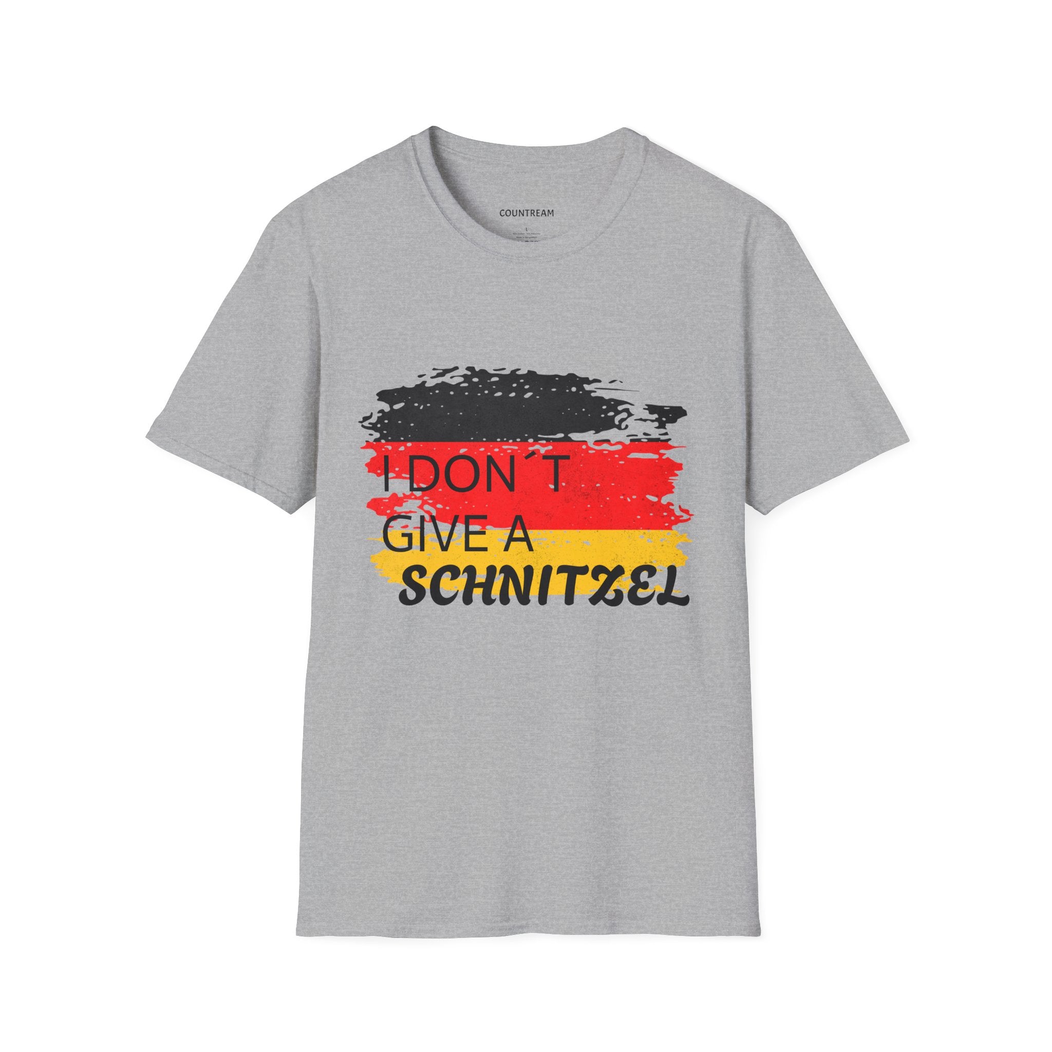 T‑Shirt — "I Don’t Give a Schnitzel" German Flag Graphic Tee