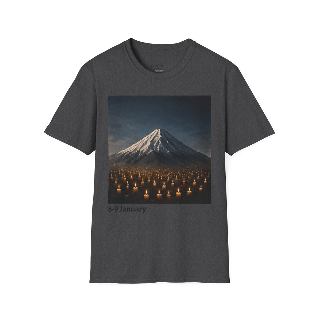 Mountain Landscape T‑Shirt — '8-9 January' Scenic Print