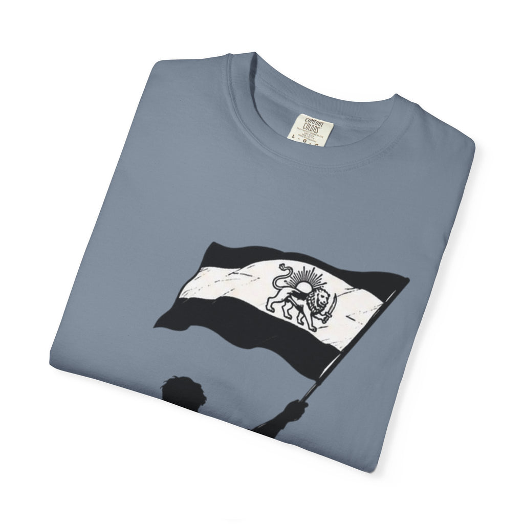 Lion Flag T-Shirt — Persian Lion Emblem Tee