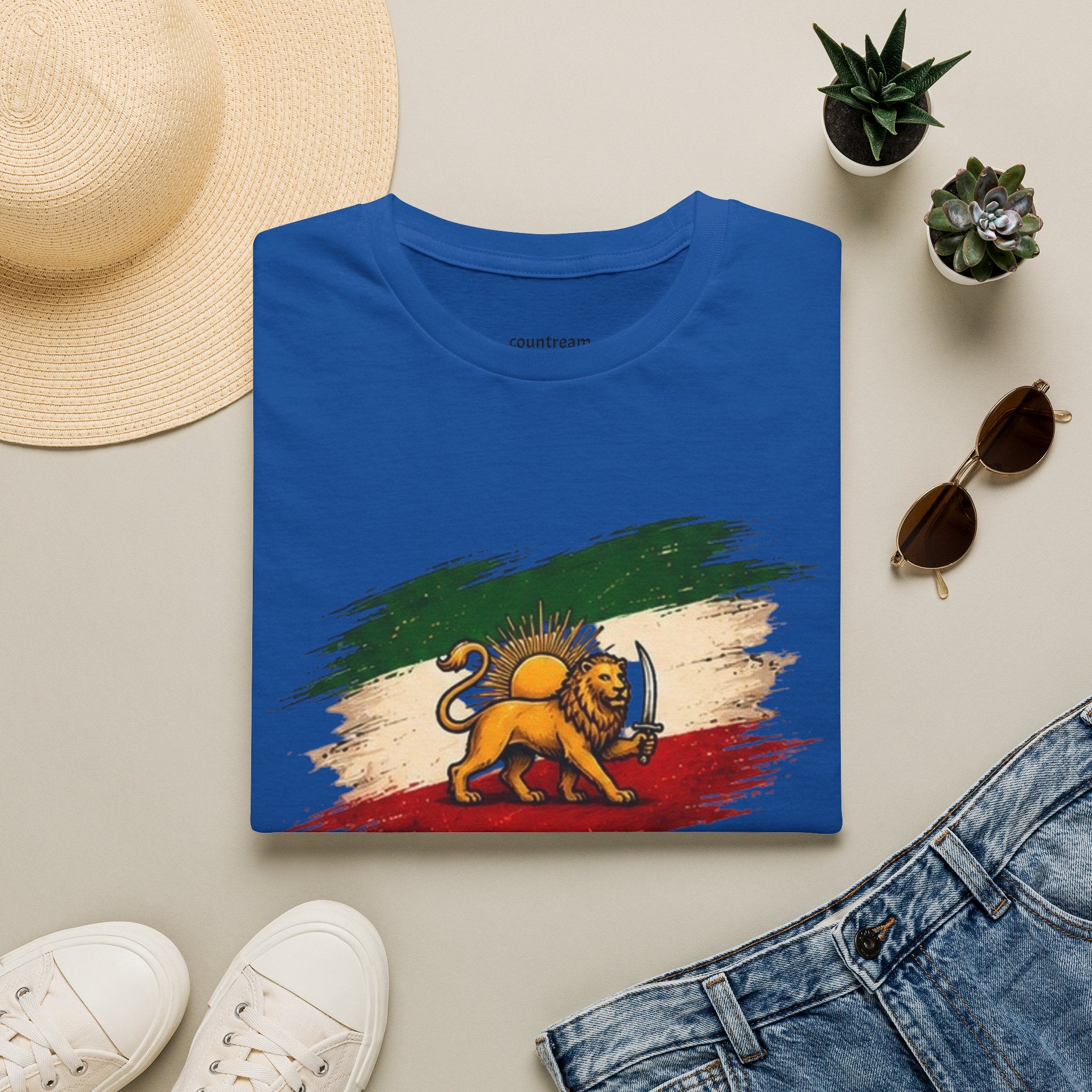 Lion of Judah Flag T-Shirt — Rastafarian Ethiopian Heritage Tee