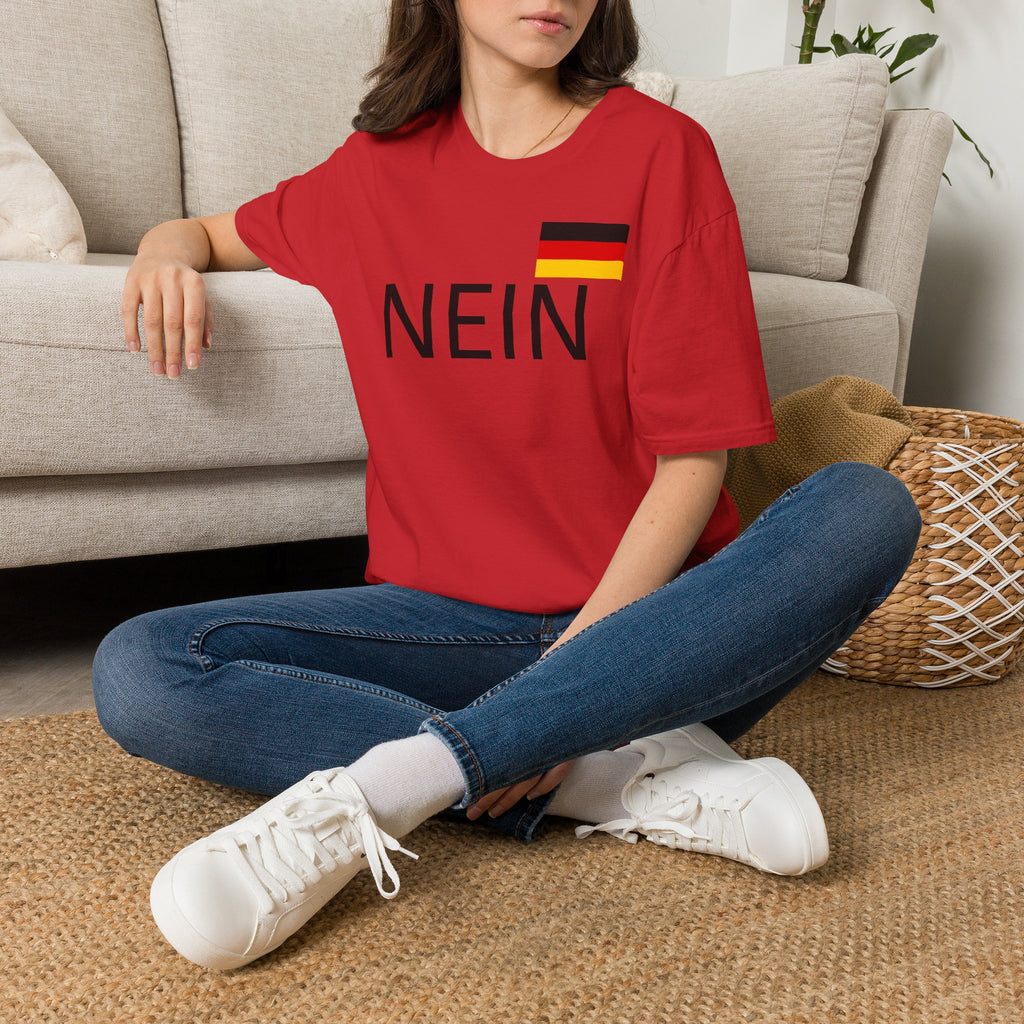 Nein T-Shirt with German Flag — Funny German Word Tee
