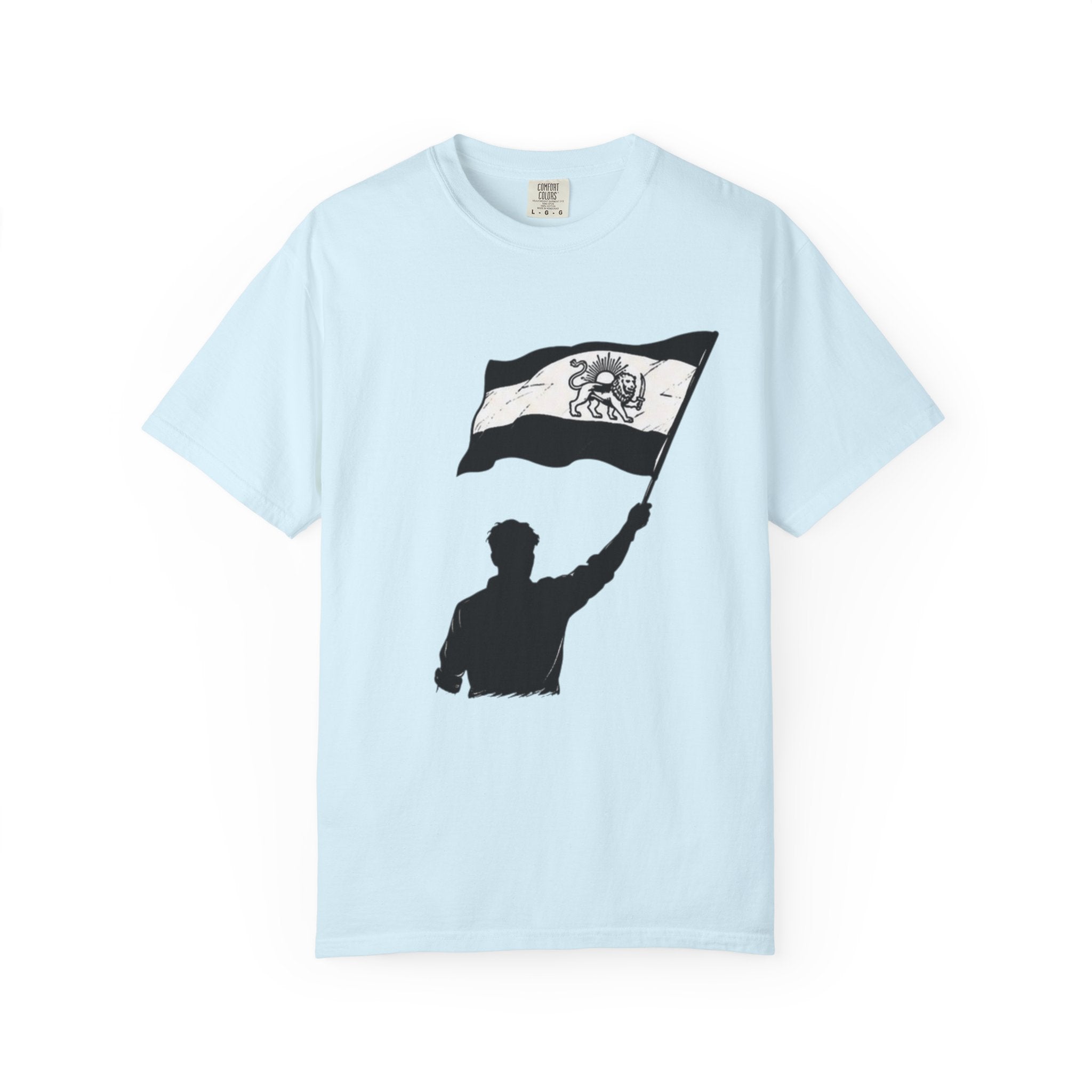 Lion Flag T-Shirt — Persian Lion Emblem Tee