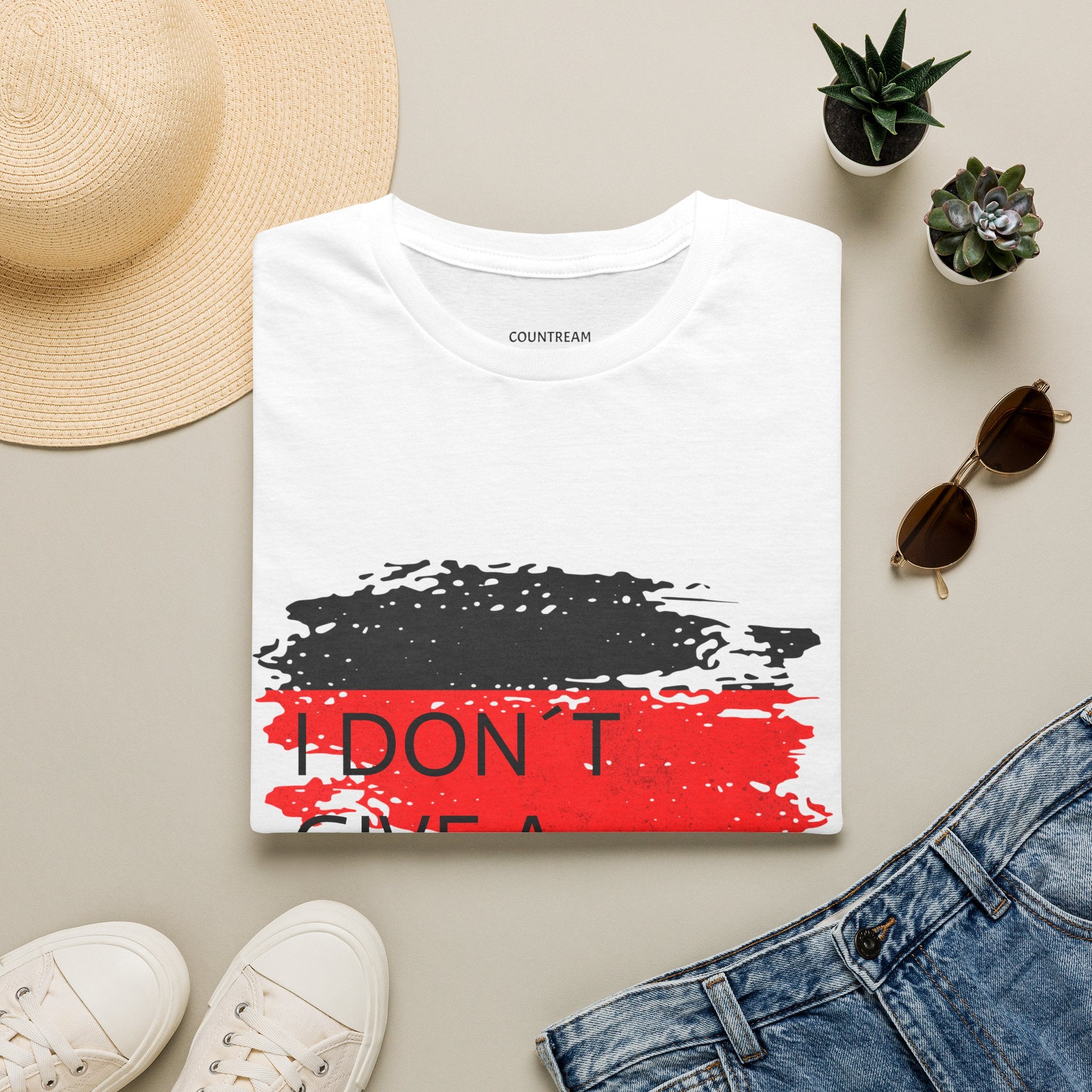 T‑Shirt — "I Don’t Give a Schnitzel" German Flag Graphic Tee
