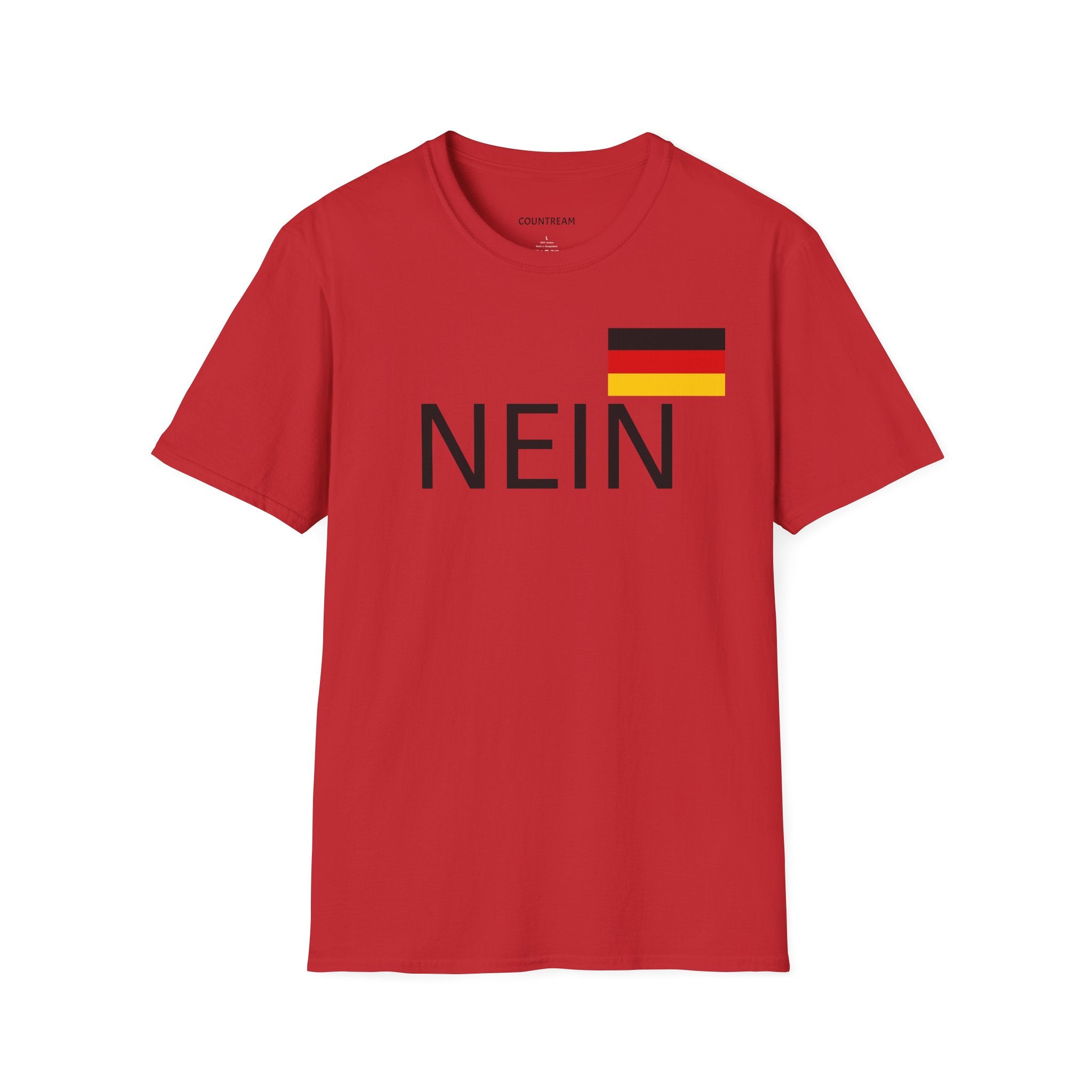 Nein T-Shirt with German Flag — Funny German Word Tee