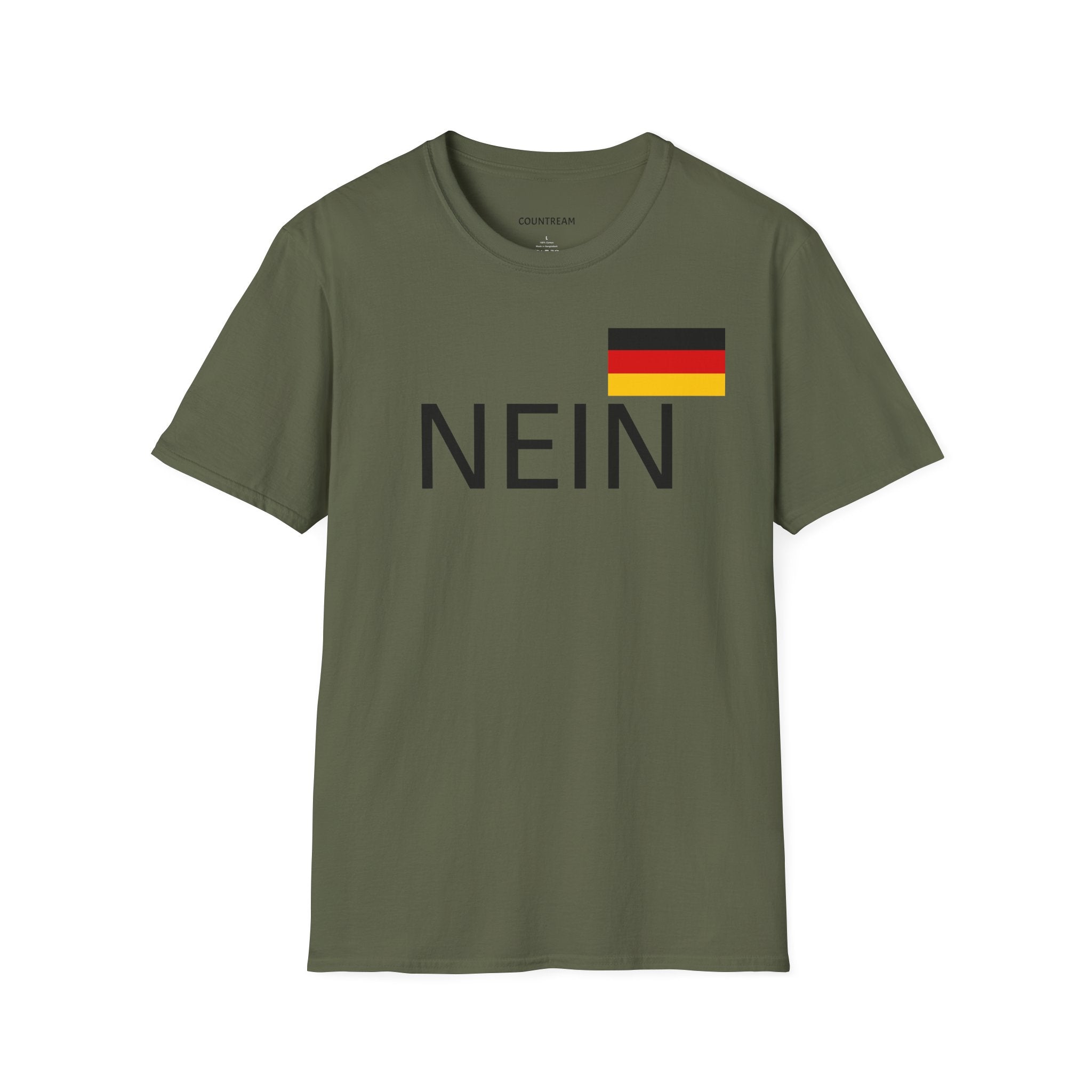 Nein T-Shirt with German Flag — Funny German Word Tee