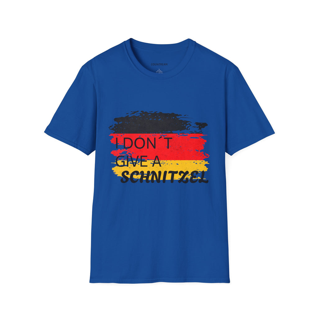 T‑Shirt — "I Don’t Give a Schnitzel" German Flag Graphic Tee