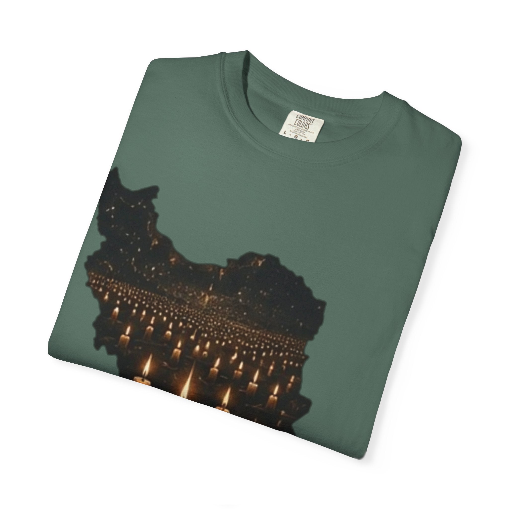 Memorial Candlemap T‑Shirt — Iran Candlelight Vigil 8-9 January / 18-19 Tribute