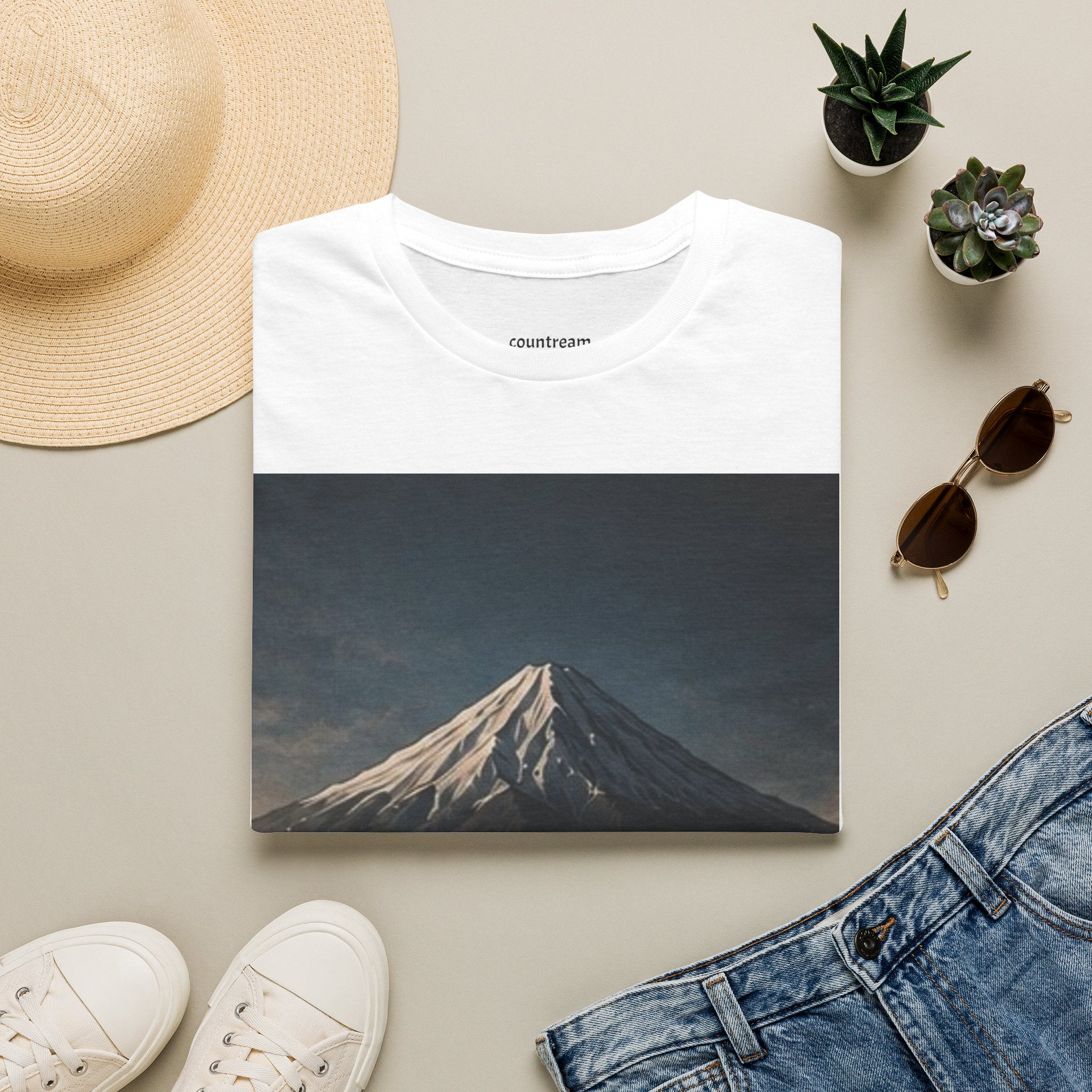Mountain Landscape T‑Shirt — '8-9 January' Scenic Print