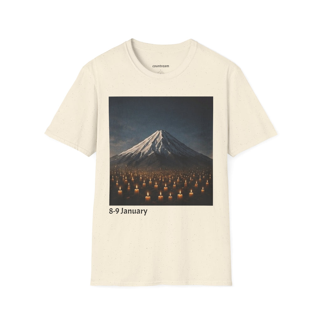 Mountain Landscape T‑Shirt — '8-9 January' Scenic Print