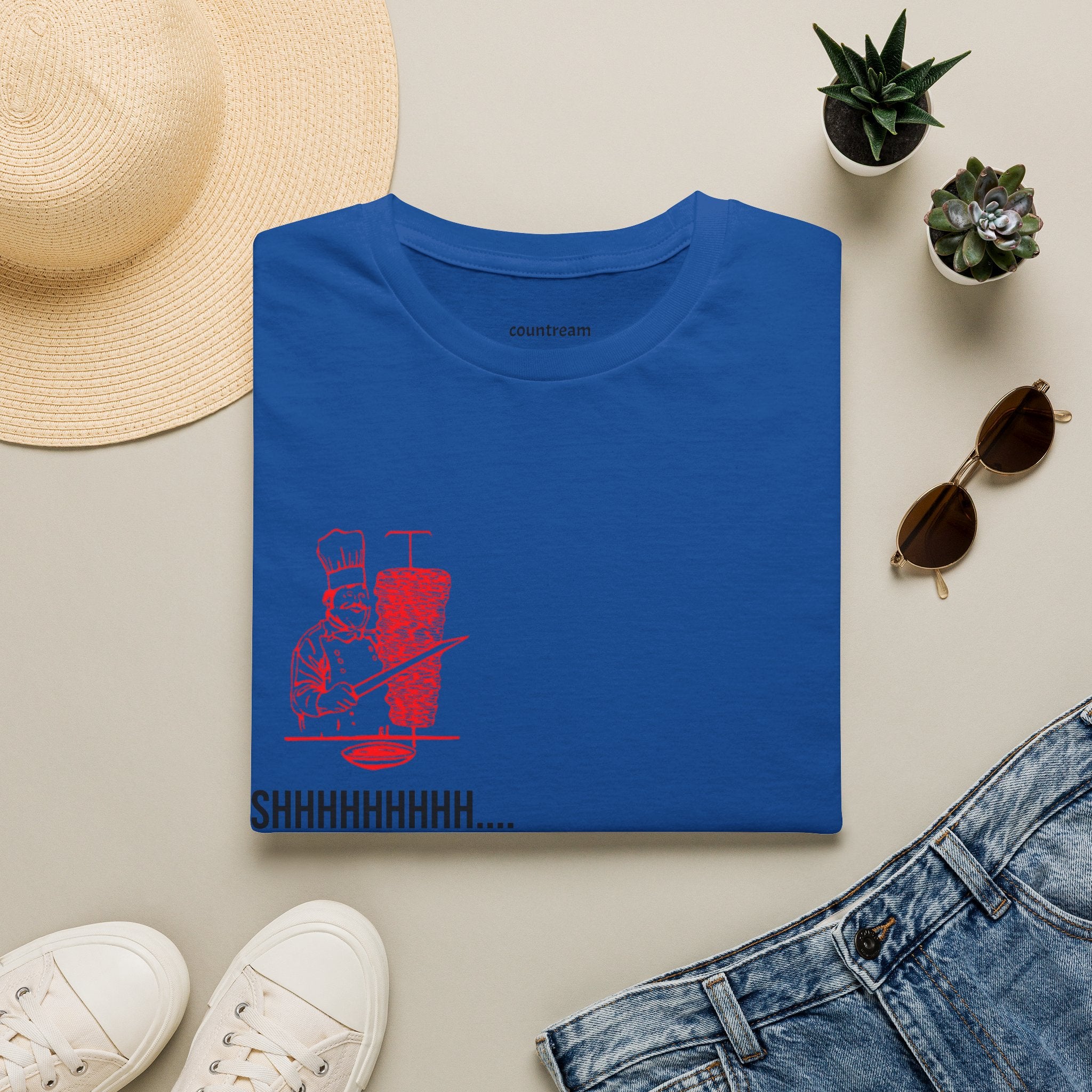 Doner Time T‑Shirt – Funny Shawarma Chef 'Shhhhhhhh...' Graphic Tee