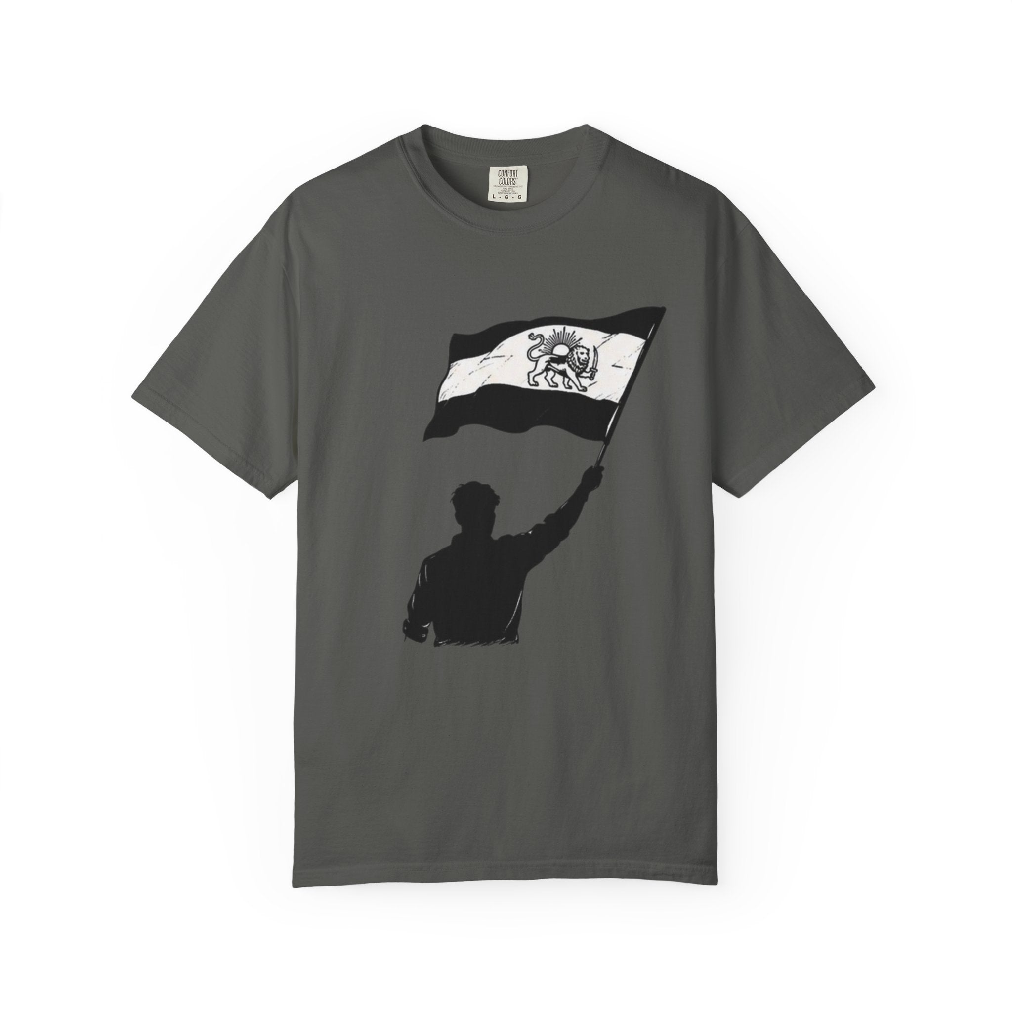 Lion Flag T-Shirt — Persian Lion Emblem Tee