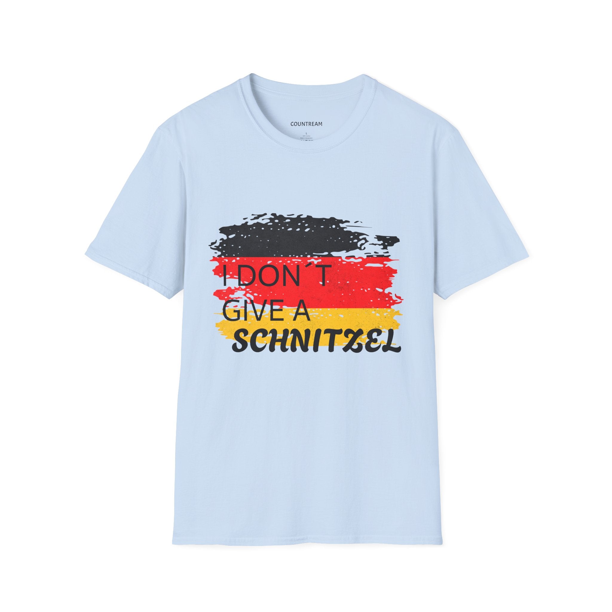T‑Shirt — "I Don’t Give a Schnitzel" German Flag Graphic Tee