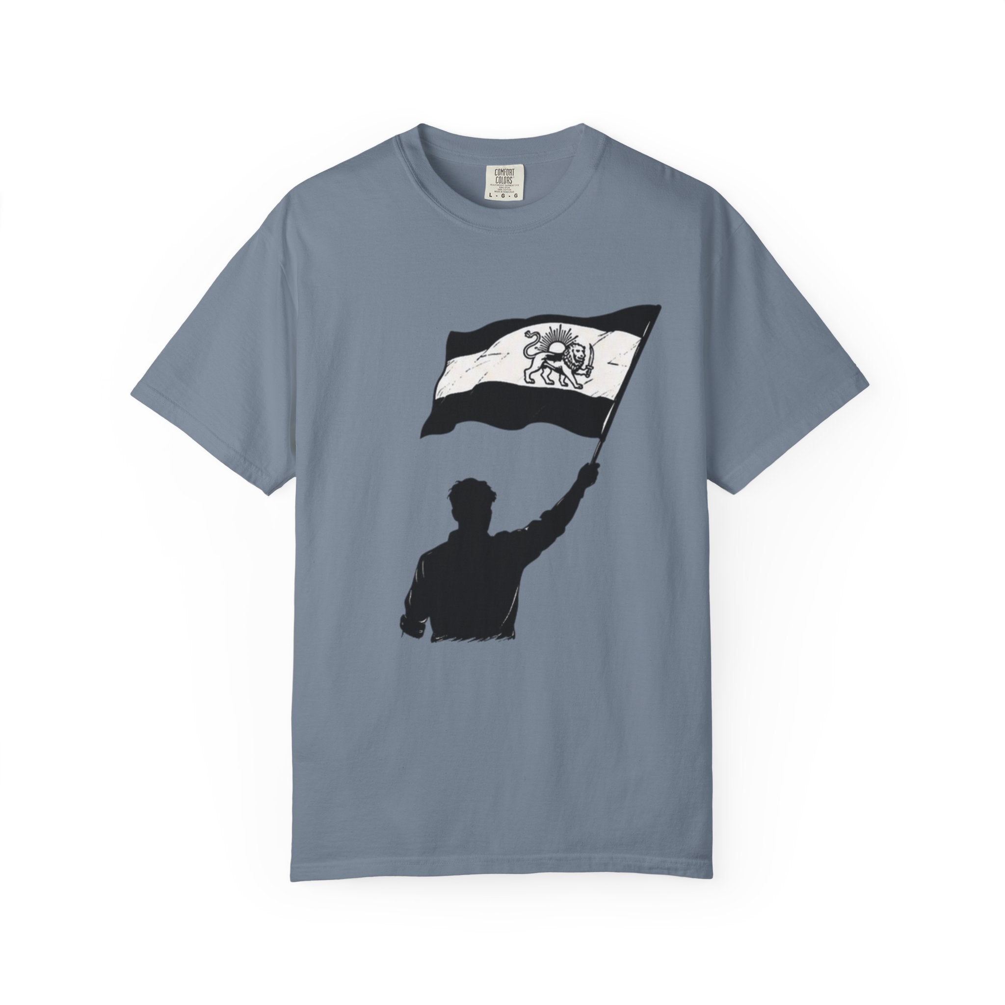 Lion Flag T-Shirt — Persian Lion Emblem Tee