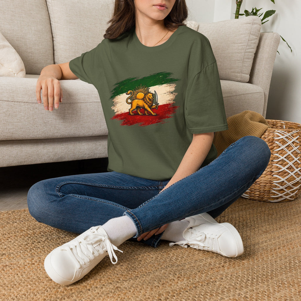 Lion of Judah Flag T-Shirt — Rastafarian Ethiopian Heritage Tee