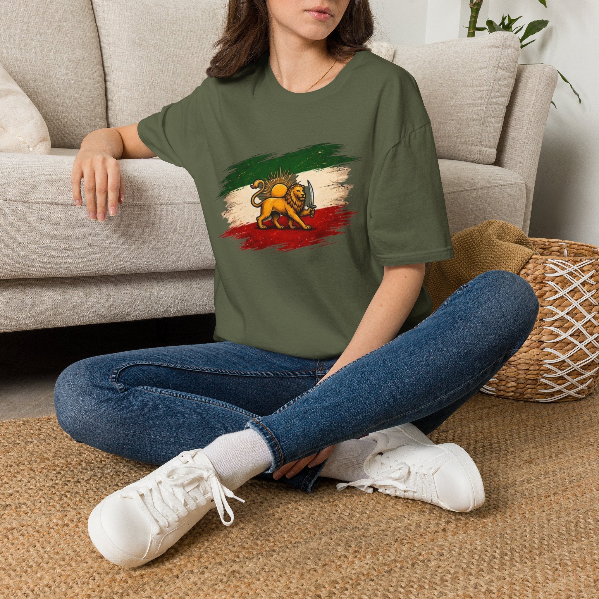 Lion of Judah Flag T-Shirt — Rastafarian Ethiopian Heritage Tee