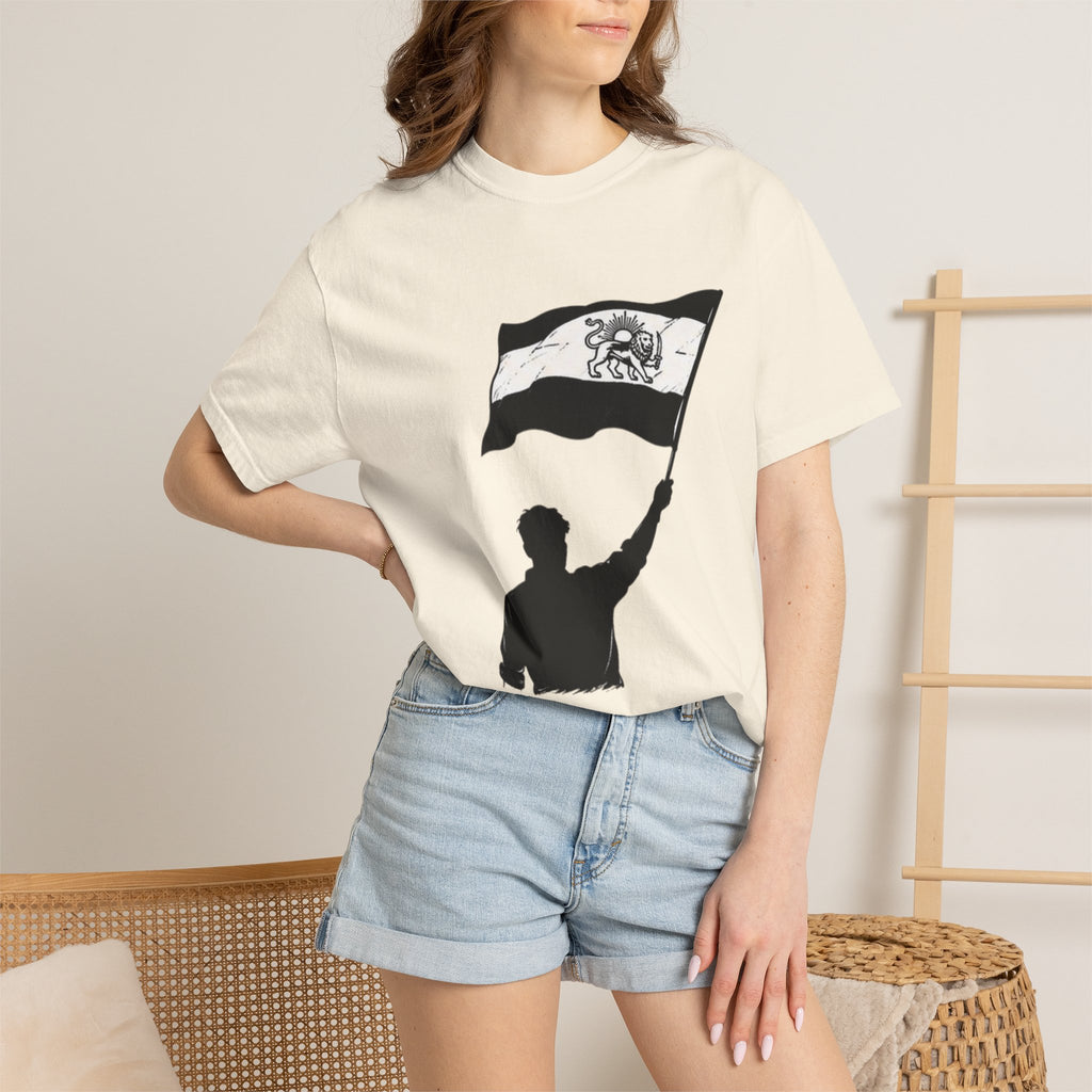 Lion Flag T-Shirt — Persian Lion Emblem Tee