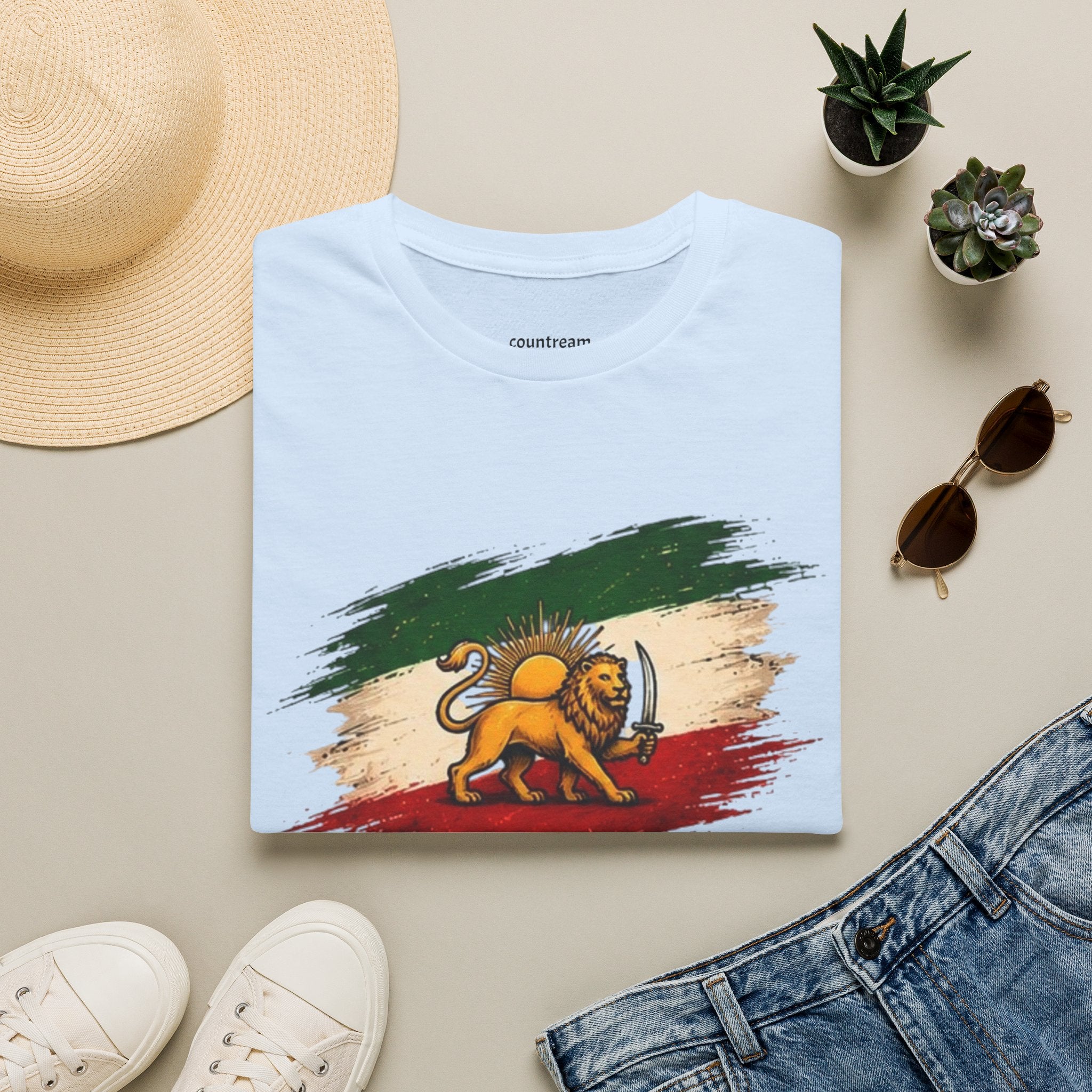 Lion of Judah Flag T-Shirt — Rastafarian Ethiopian Heritage Tee