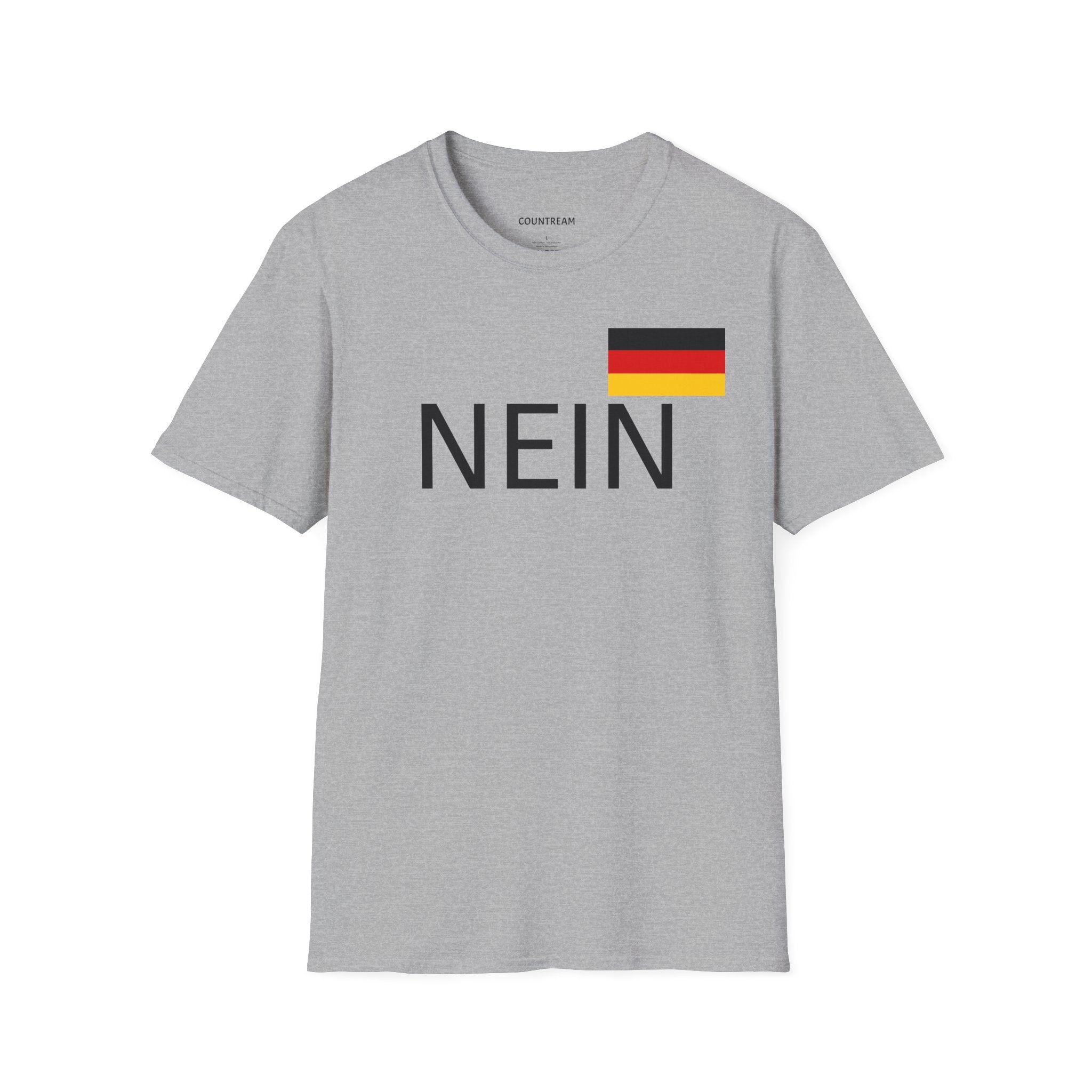 Nein T-Shirt with German Flag — Funny German Word Tee