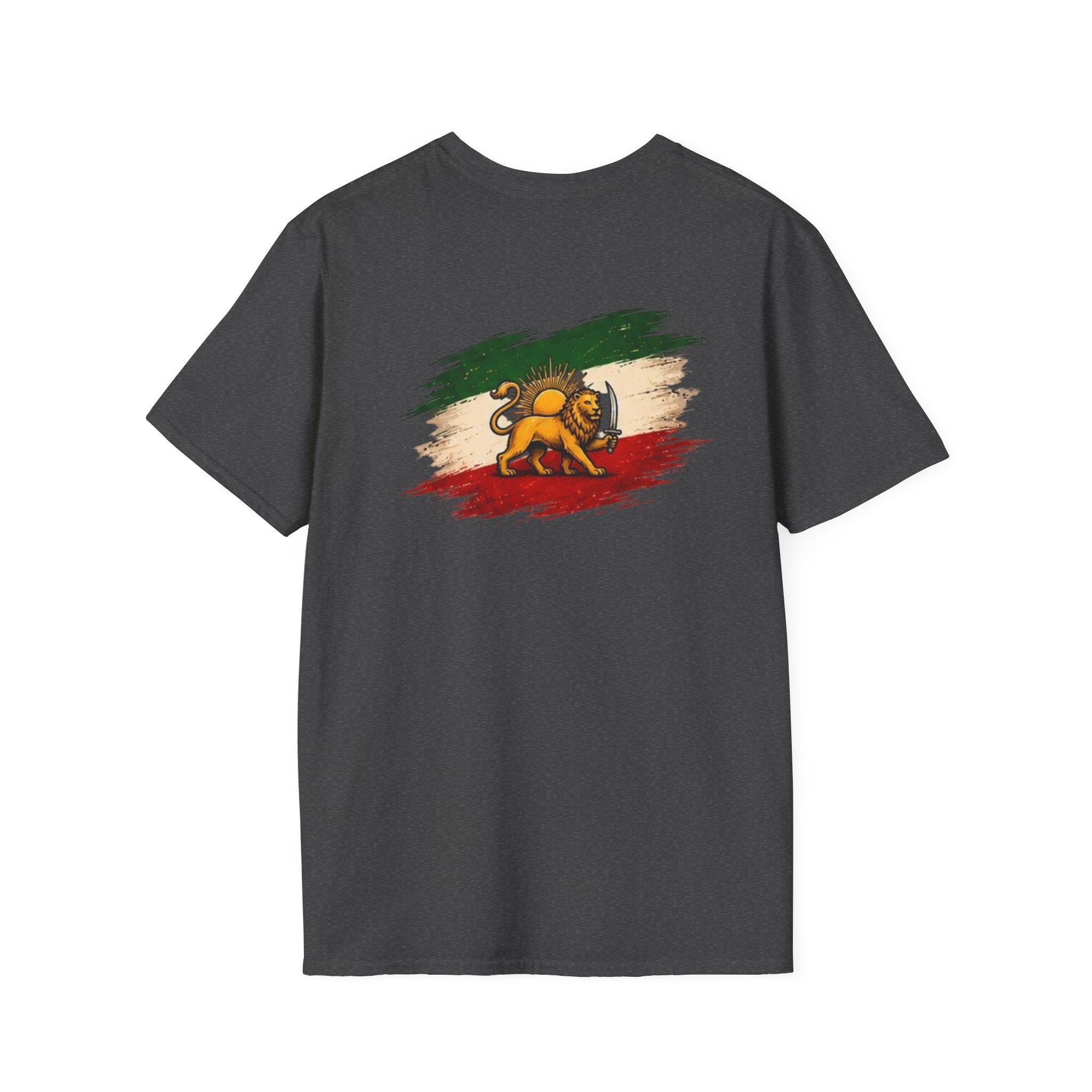 Persian Lion Flag T-Shirt — Vintage Iranian Flag Design