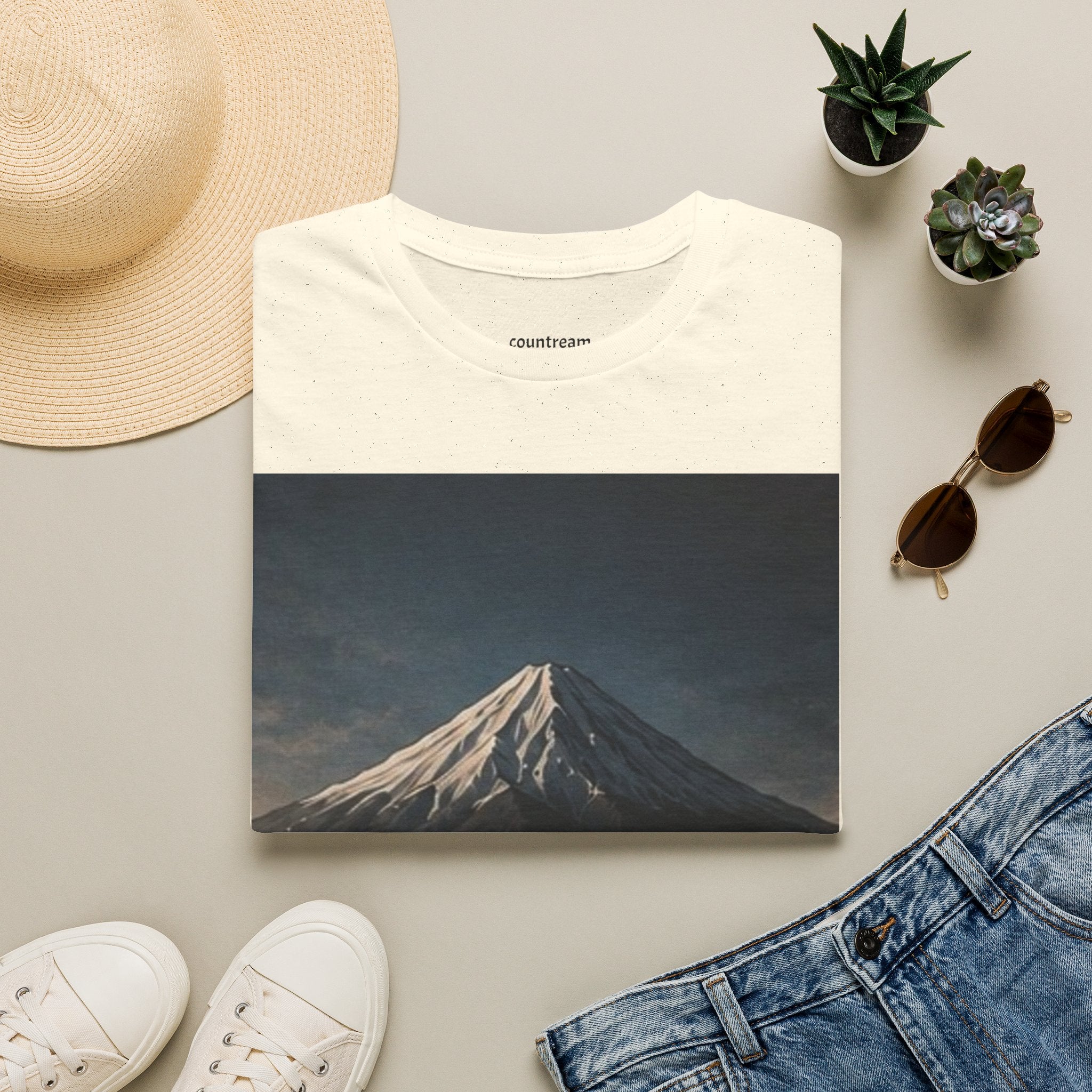 Mountain Landscape T‑Shirt — '8-9 January' Scenic Print