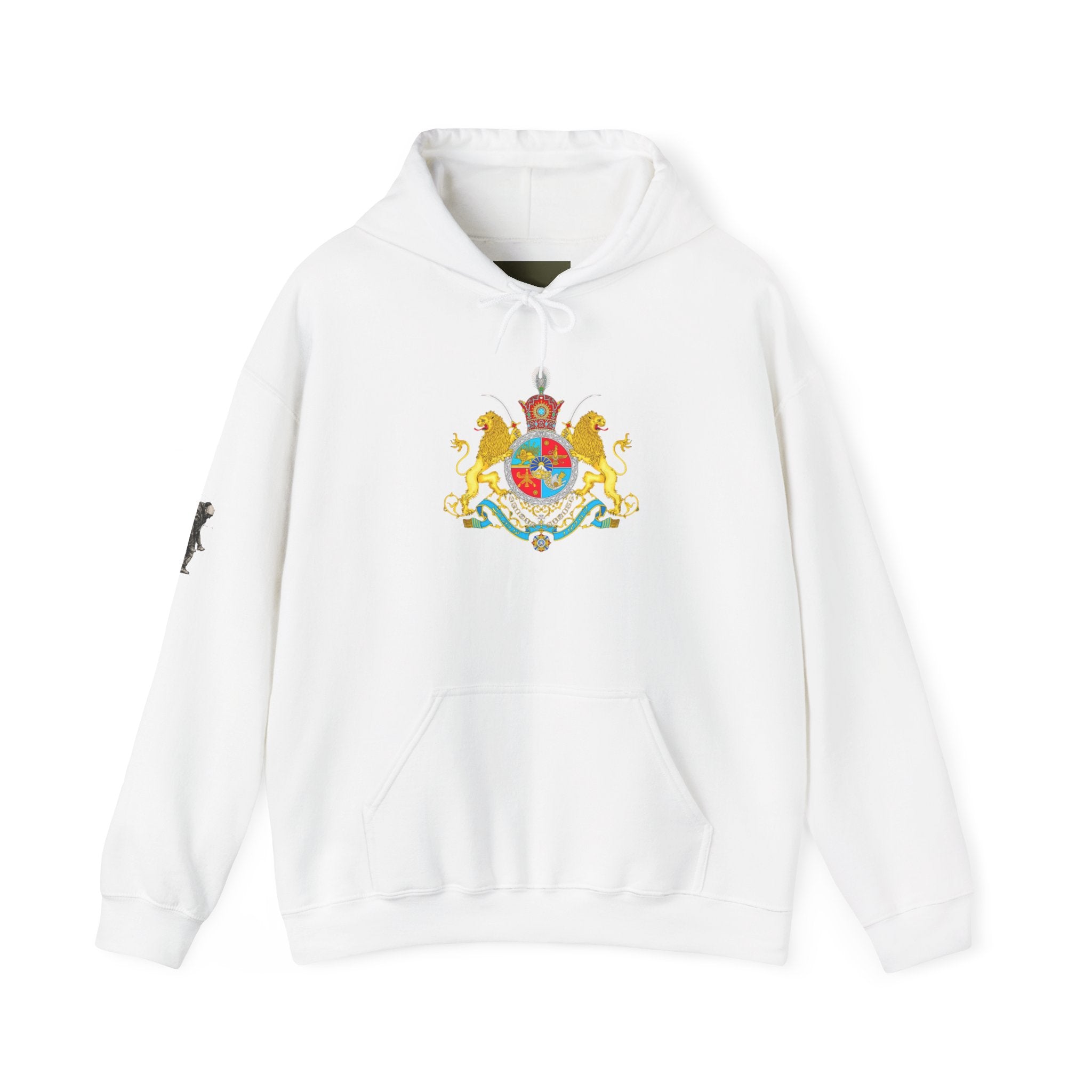 Persian Crest Hoodie – Iran Map & Lion Emblem Pullover