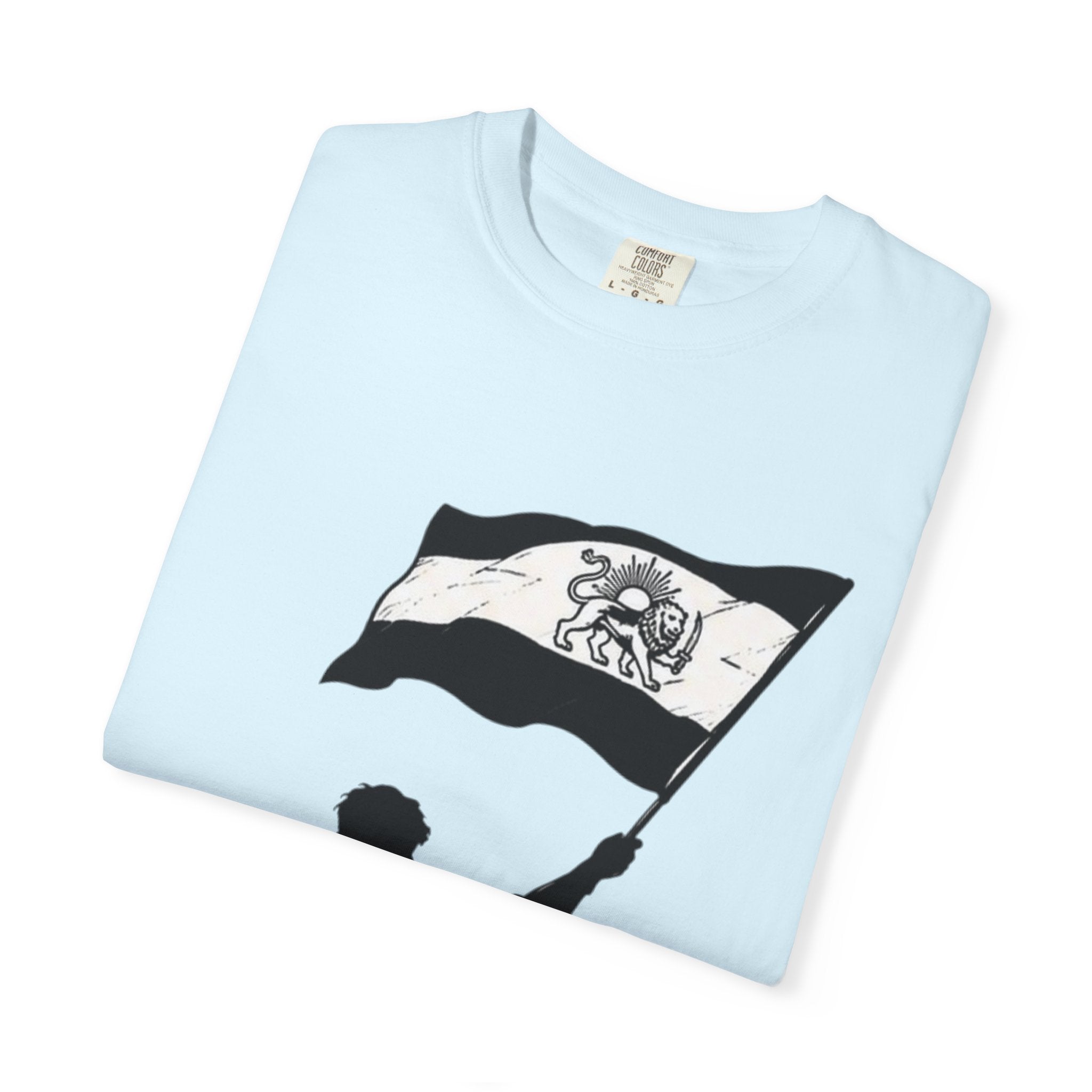 Lion Flag T-Shirt — Persian Lion Emblem Tee