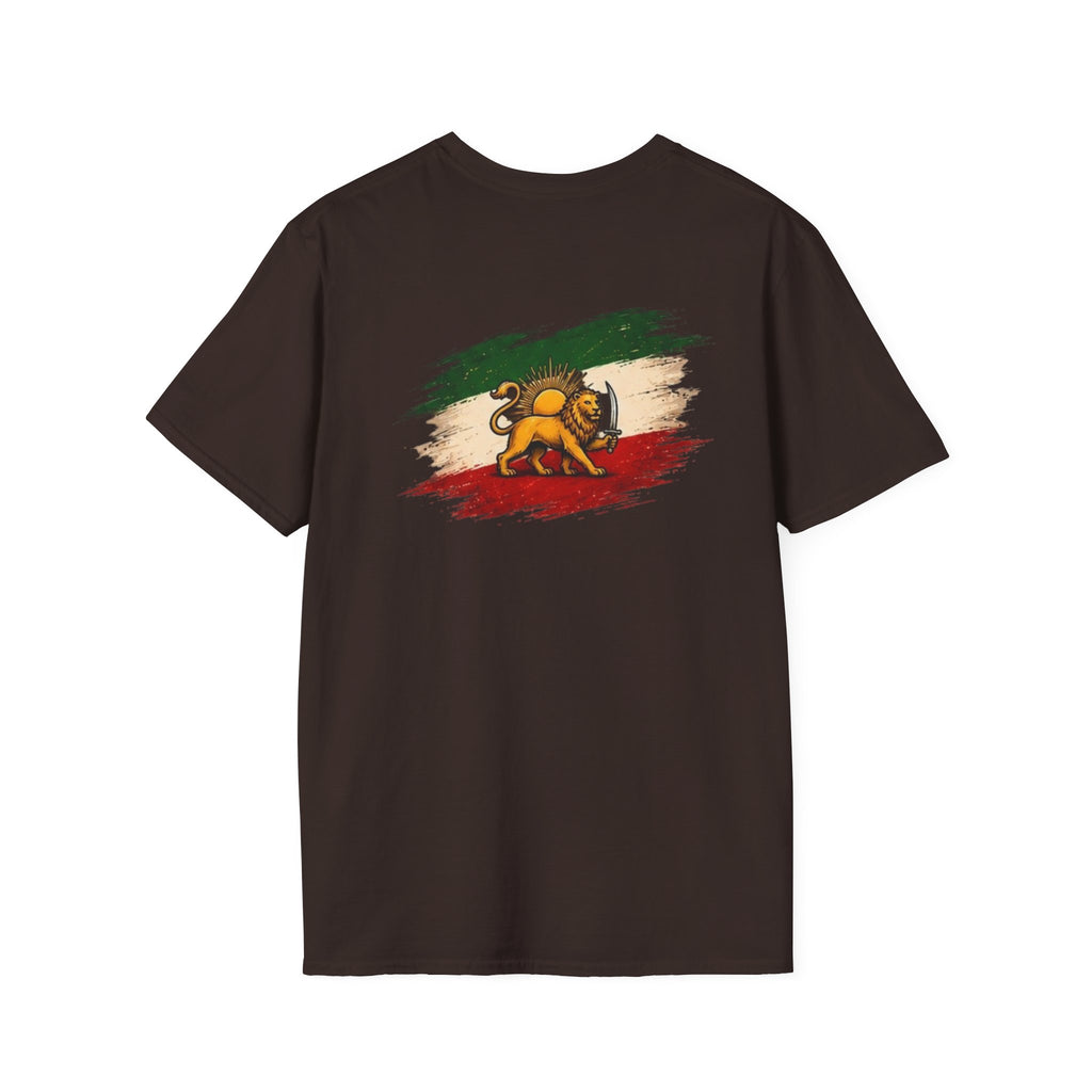 Persian Lion Flag T-Shirt — Vintage Iranian Flag Design