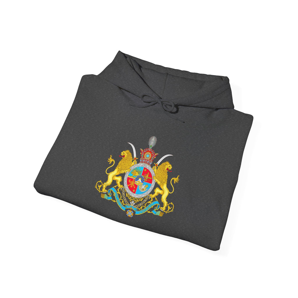 Persian Crest Hoodie – Iran Map & Lion Emblem Pullover