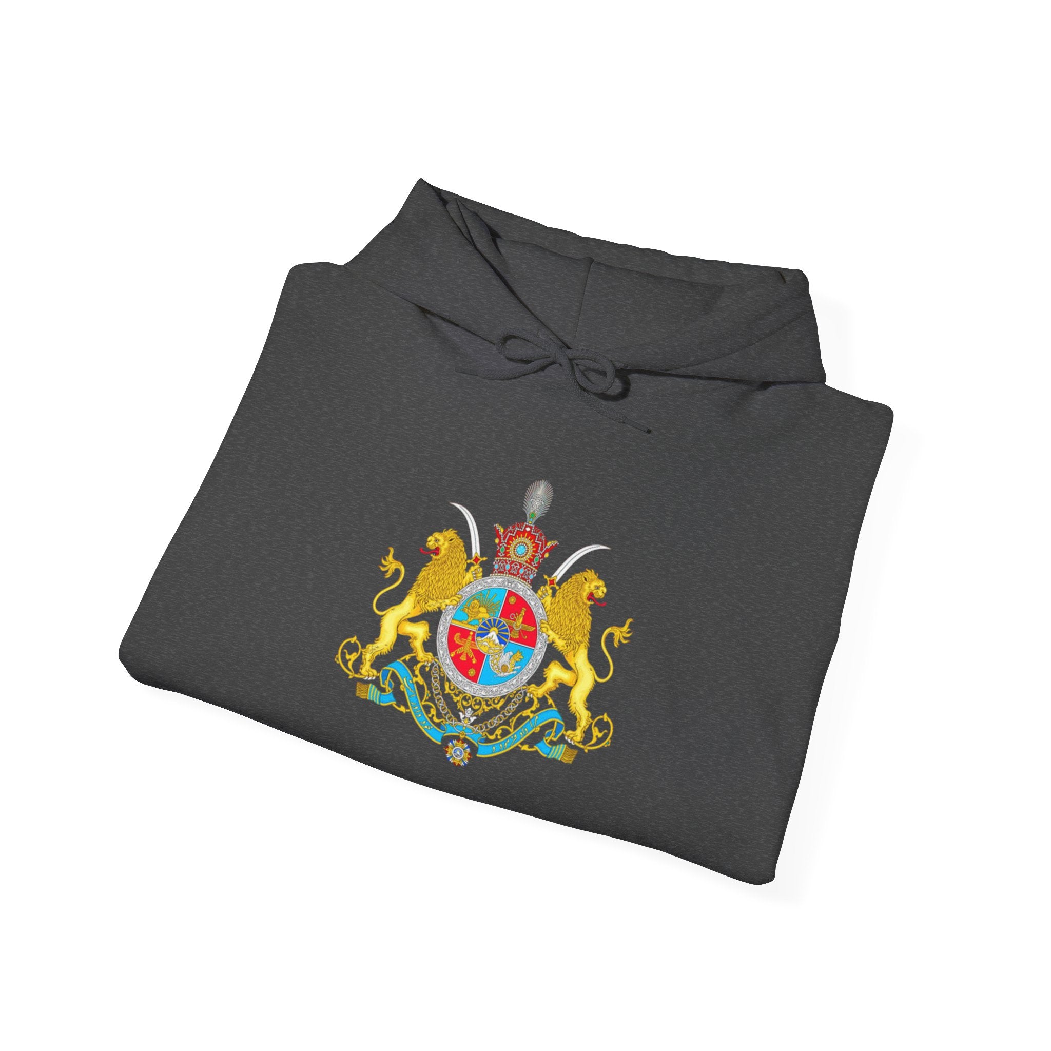 Persian Crest Hoodie – Iran Map & Lion Emblem Pullover