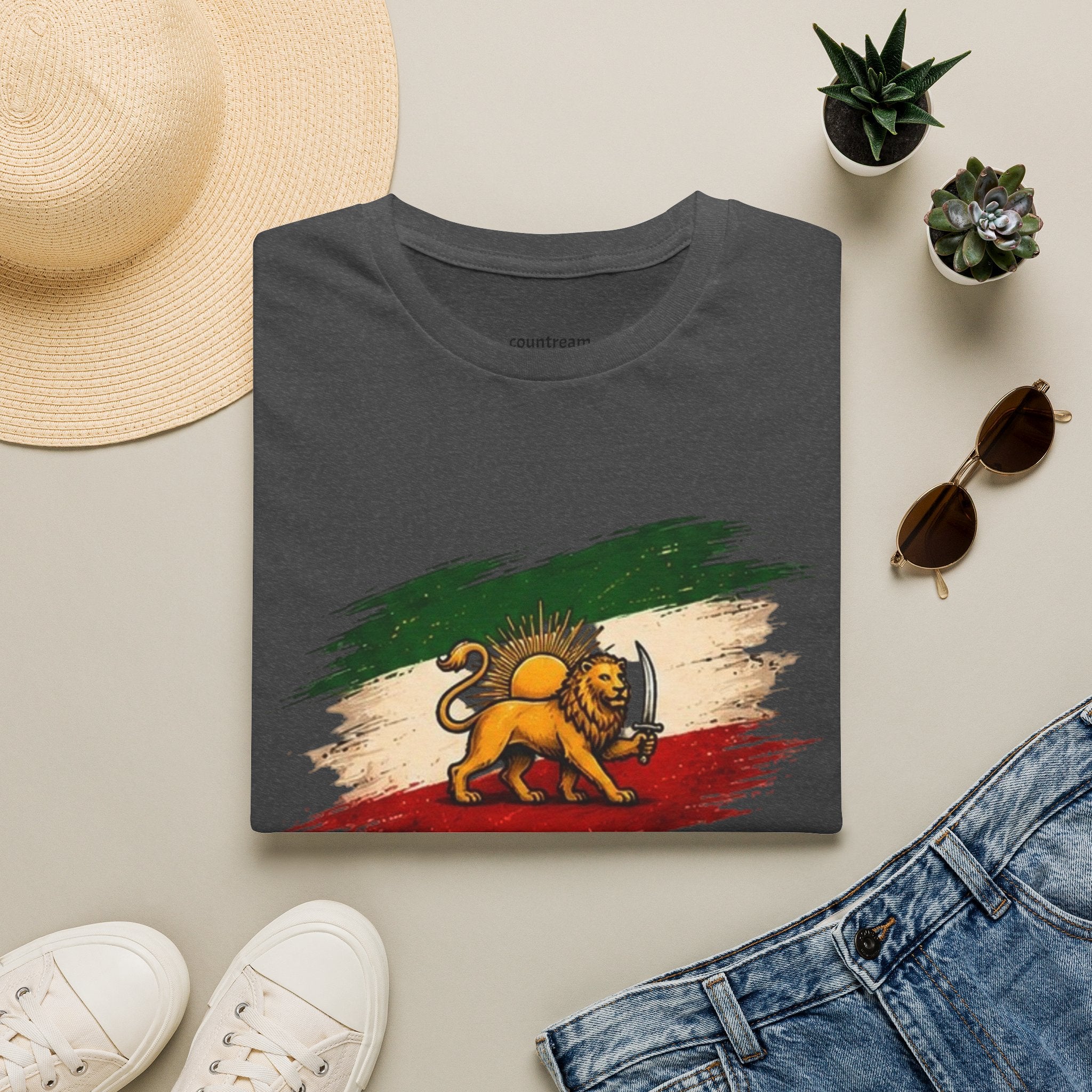 Lion of Judah Flag T-Shirt — Rastafarian Ethiopian Heritage Tee